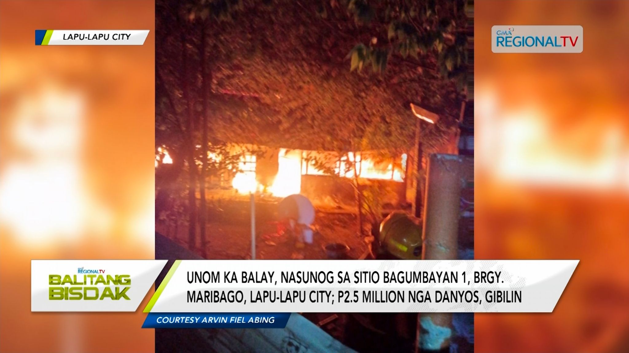 6 ka mga balay, nasunog sa Brgy. Maribago