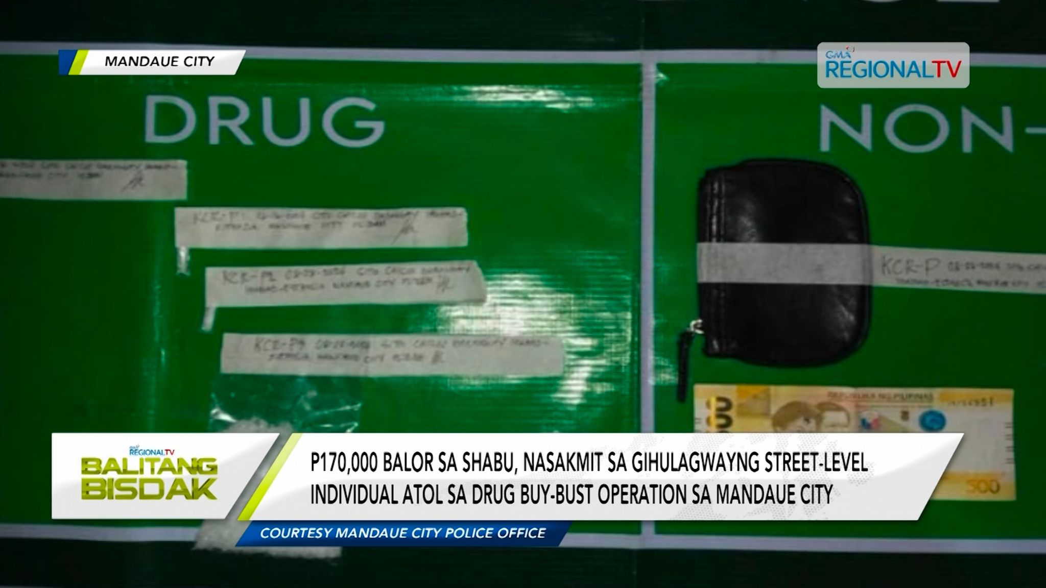 P170K nga balor sa gituhoang drugas, nasakmit sa Mandaue City