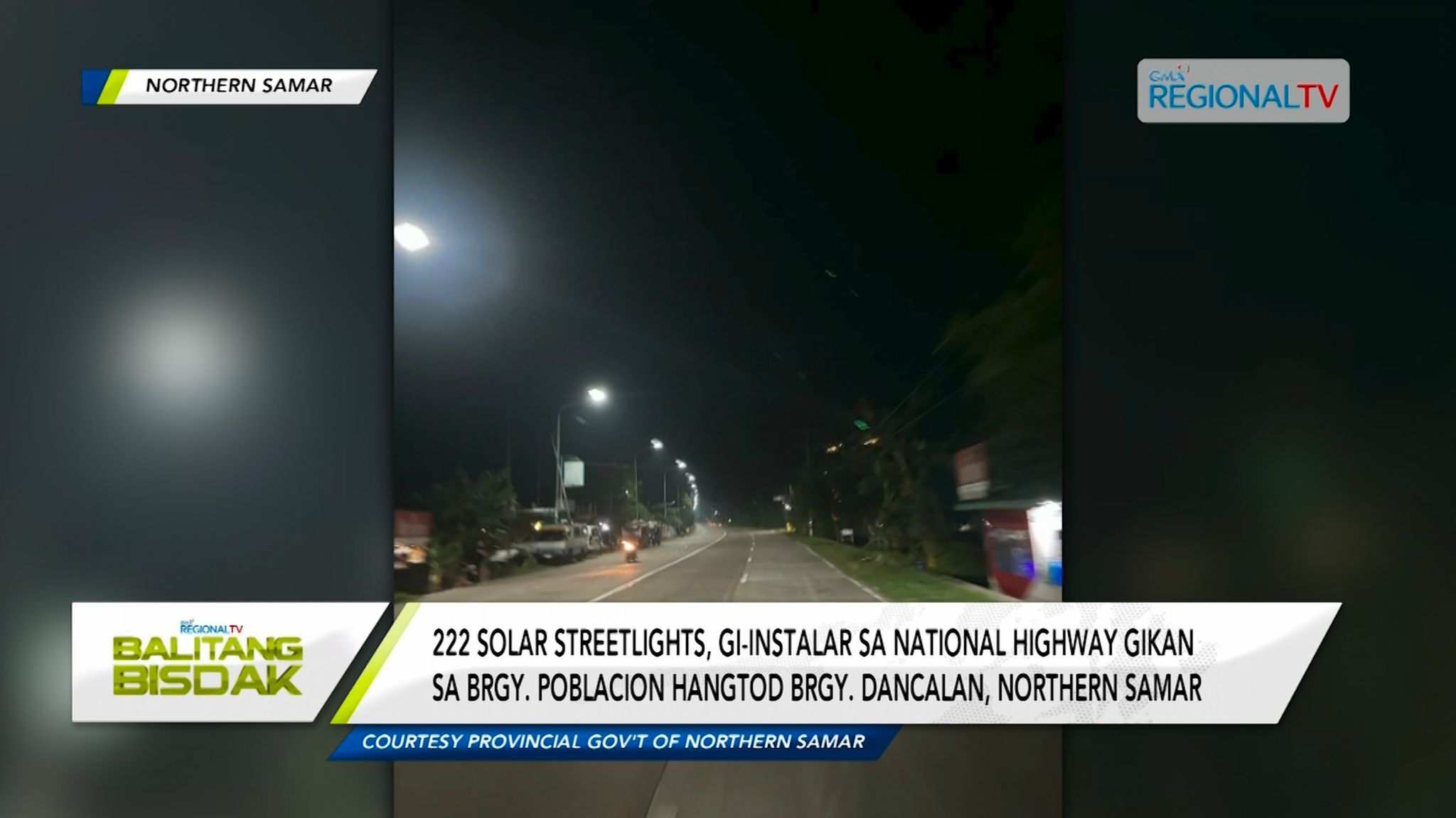 Luwas nga pagbiyahe sa National Highway sa Bobon, Northern Samar