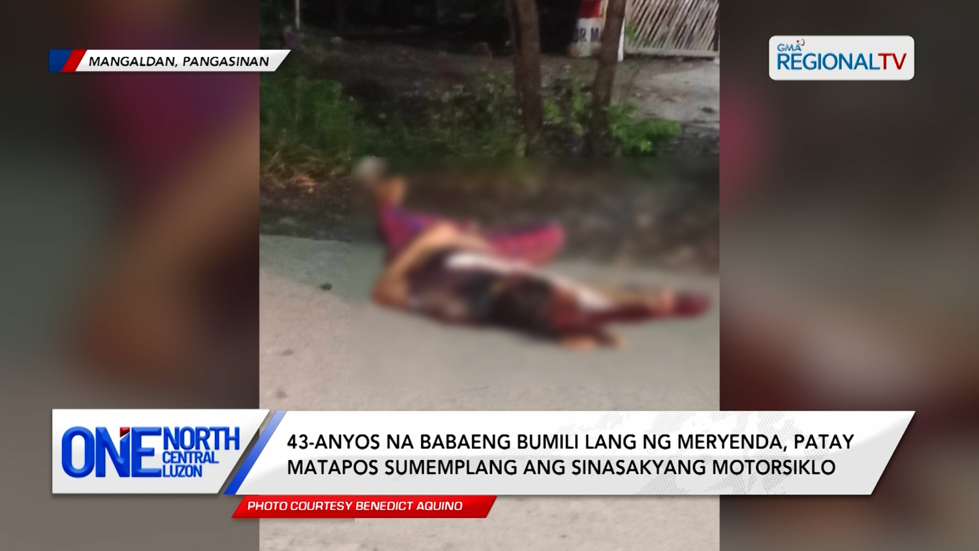 Babae, patay nang sumemplang ang sinasakyang motorsiklo