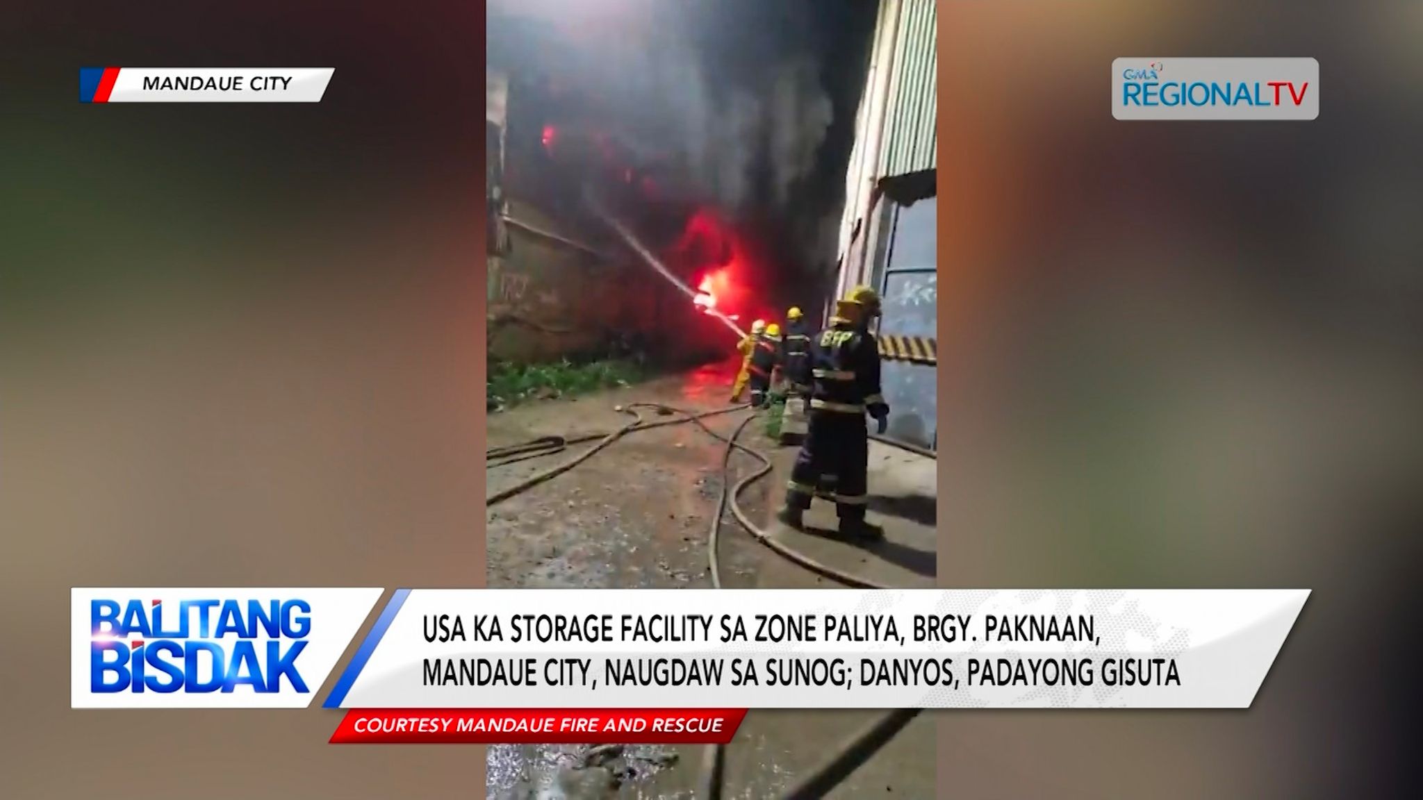 Usa ka storage facility sa Brgy. Paknaan, Mandaue City, nasunog