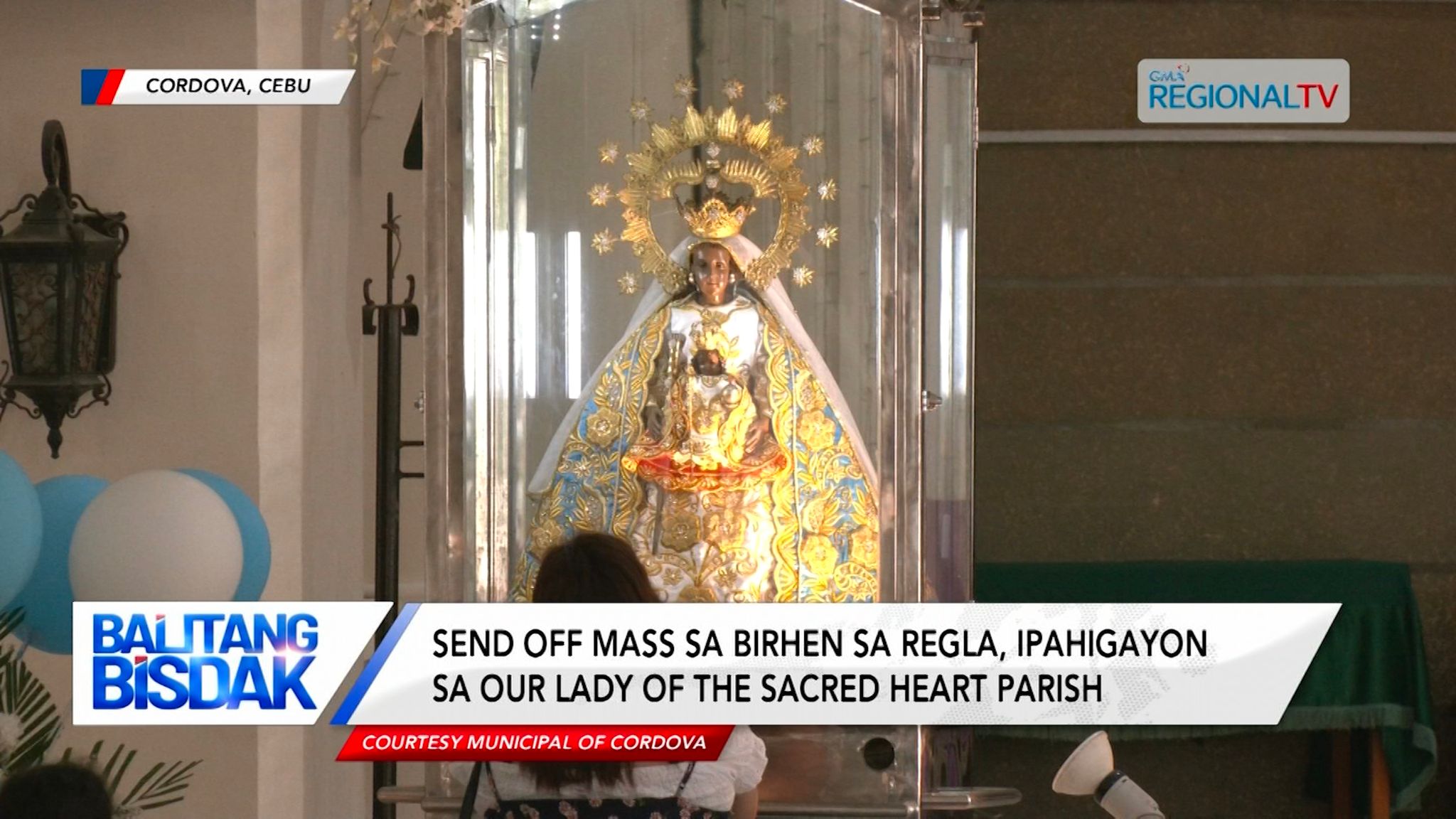 Imahen sa Birhen Sa Regla, nag-patronal visit sa Cordova, Cebu