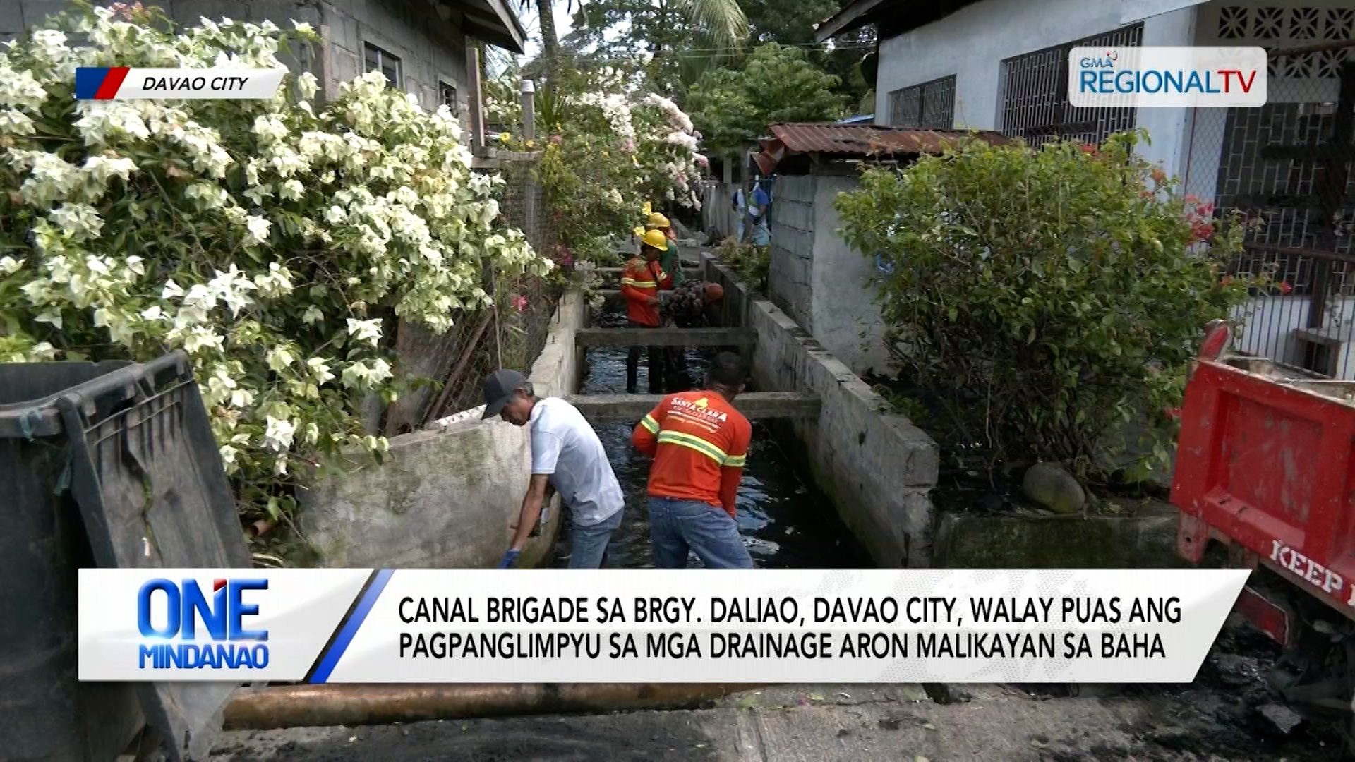 Canal brigade sa Davao City, walay puas ang pagpanglimpyu sa mga drainage