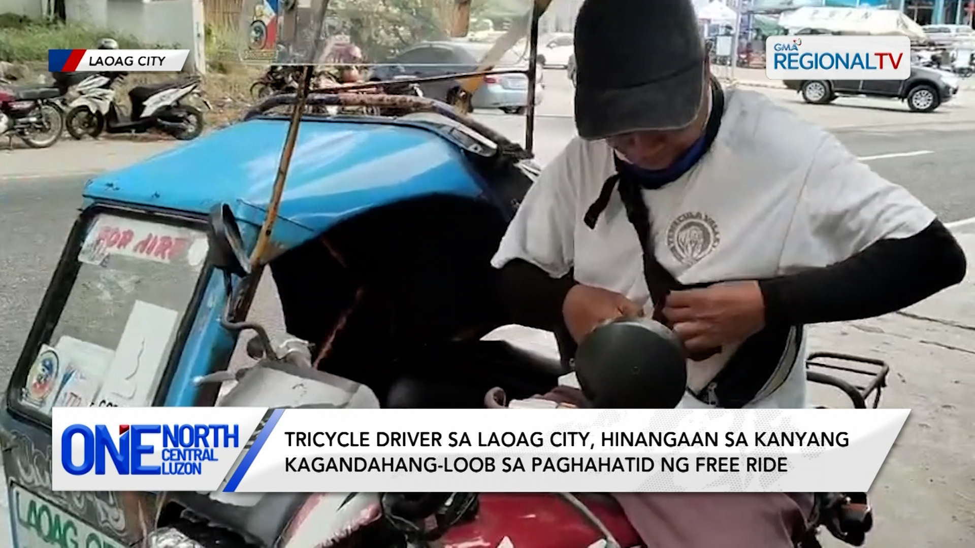 Tricycle driver sa Laoag City, hinangaan sa kanyang kagandahang-loob