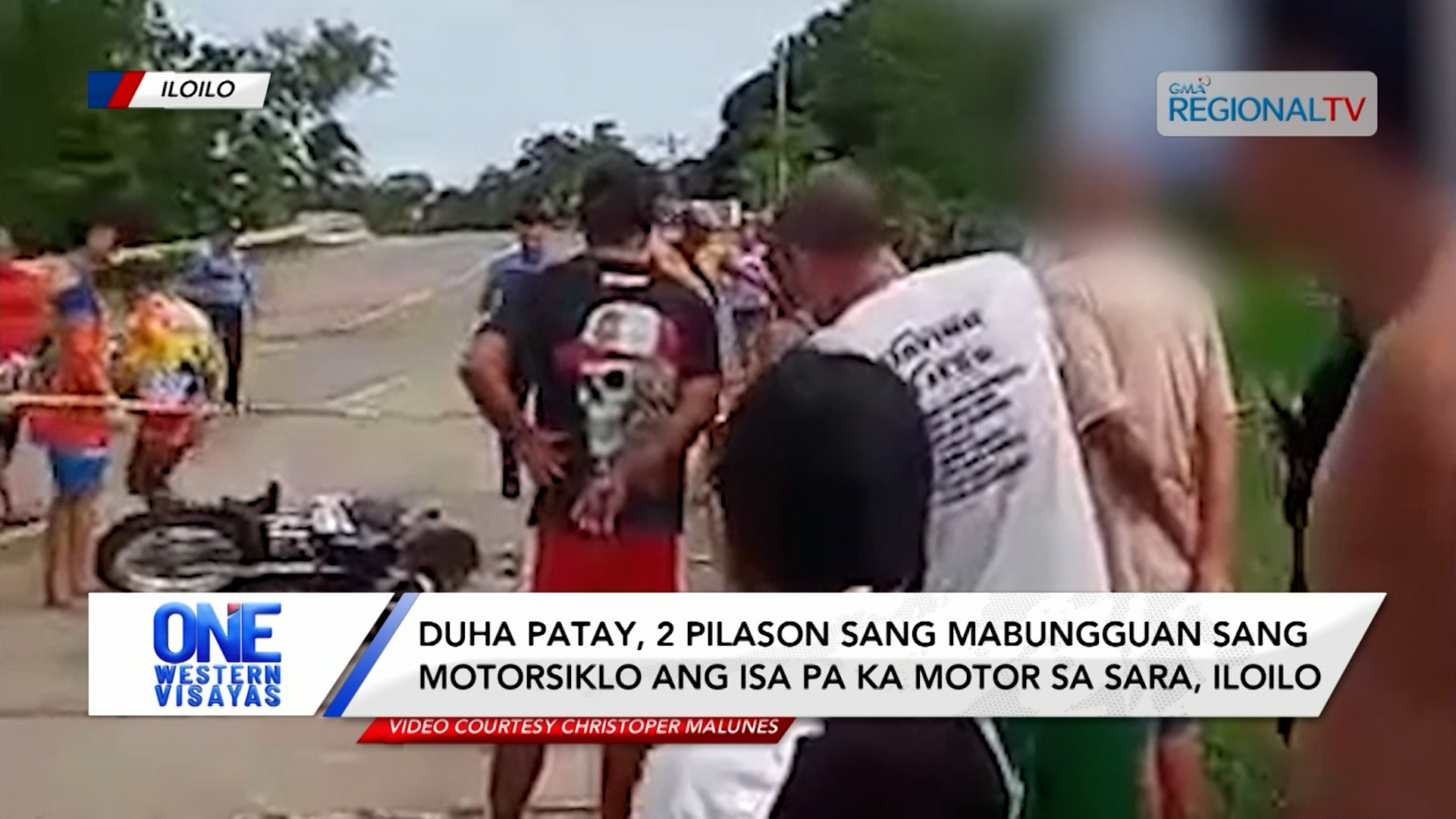 2 patay, 2 pilason sang mabungguan sang motorsiklo ang isa pa ka motor sa Sara