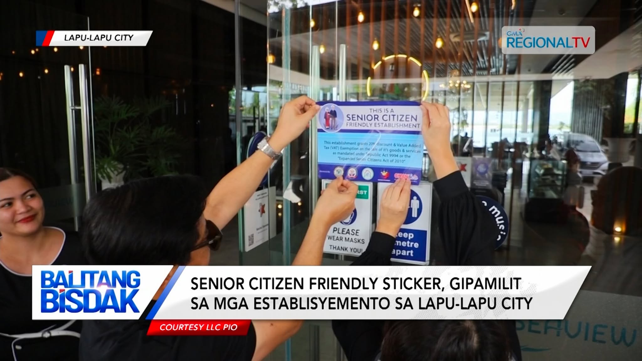 Senior citizen-friendly sticker, gipamilit sa mga establisyemento sa Lapu-Lapu City