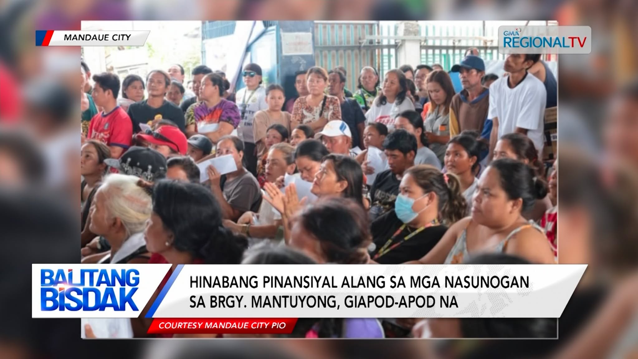 Hinabang pinansiyal alang sa mga nasunogan sa Brgy. Mantuyong, giapod-apod na
