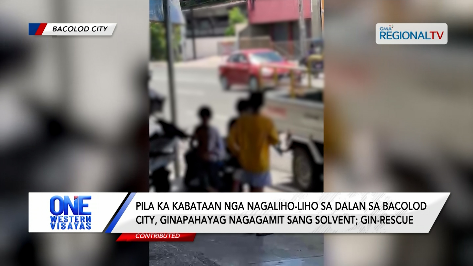 Pila ka kabataan nagaliho-liho sa dalan sa Bacolod City, nagagamit sang solvent