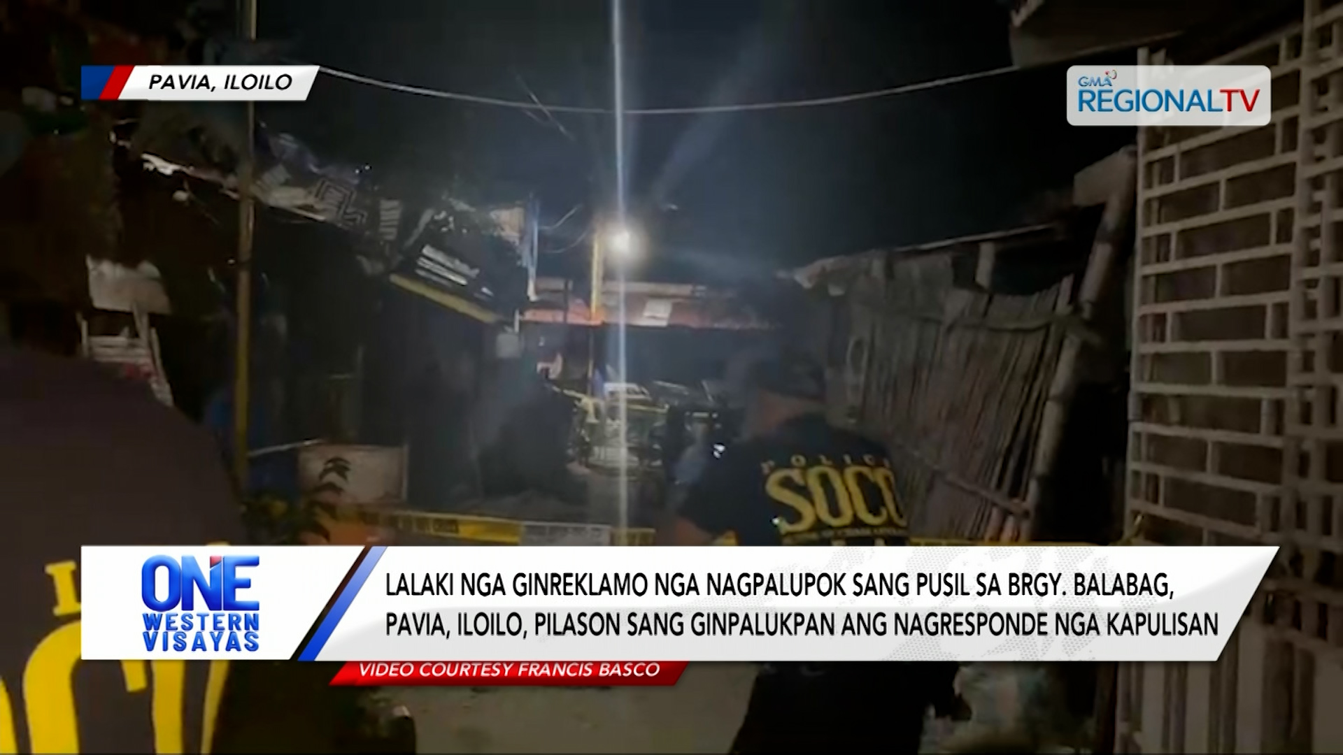 Lalaki ginreklamo nga nagpalupok sang pusil sa  Pavia, nagbato sa kapulisan