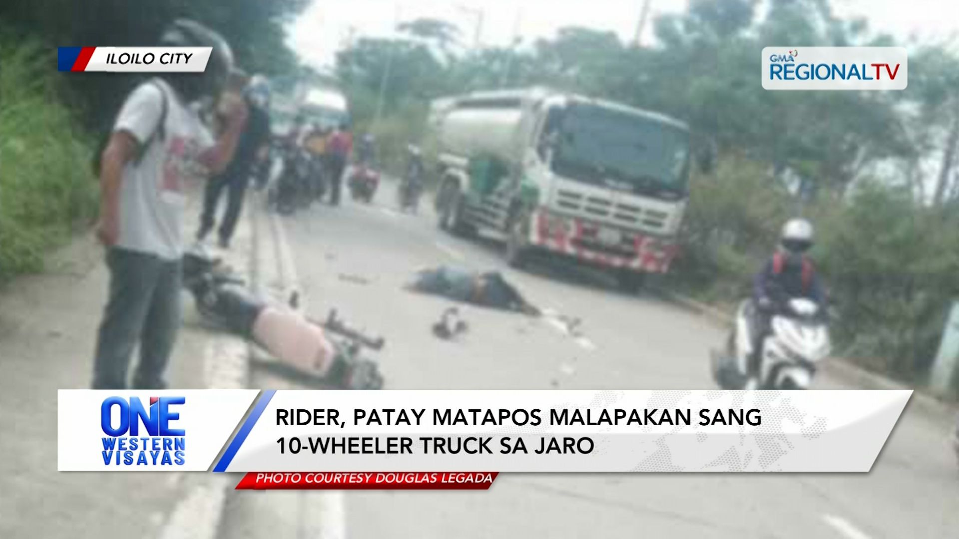 Rider, patay matapos malapakan sang 10-wheeler truck sa Jaro