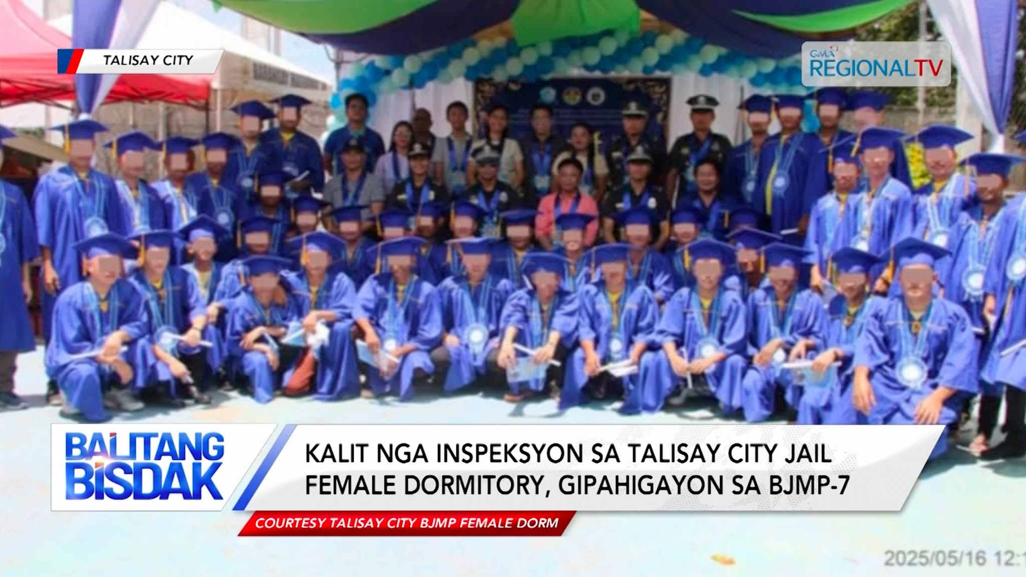 Kinalit nga inspeksyon sa Talisay City Jail Female Dormitory, gihimo