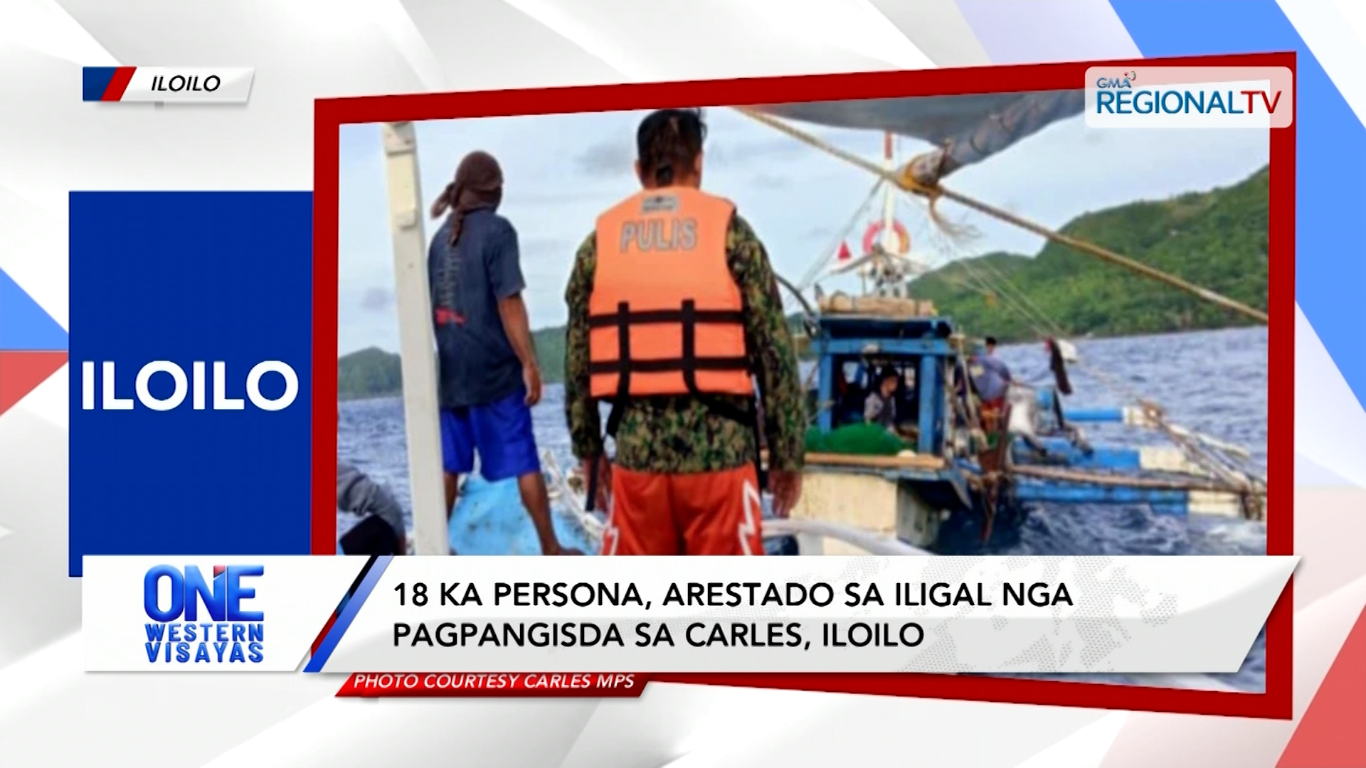 18 ka persona, arestado sa iligal nga pagpangisda sa Carles, Iloilo