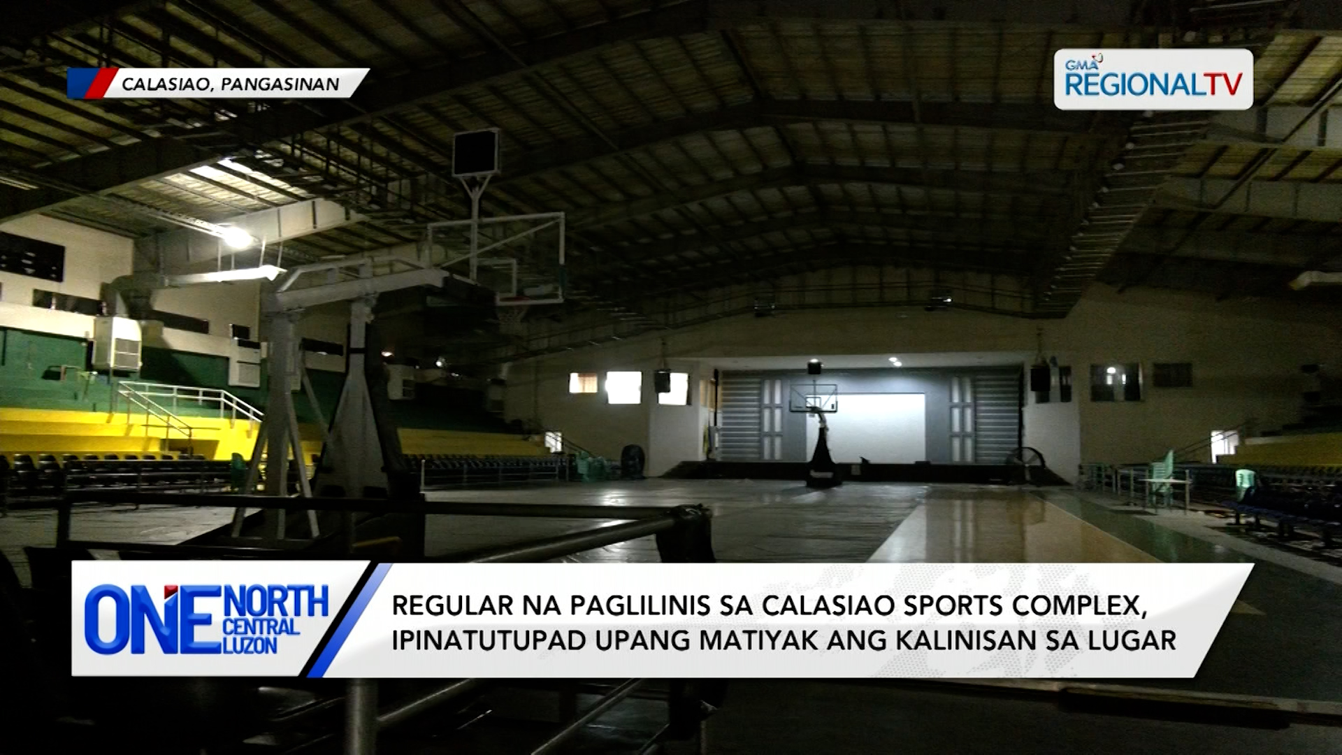 Regular na paglilinis sa Calasiao Sports Complex, ipinatutupad