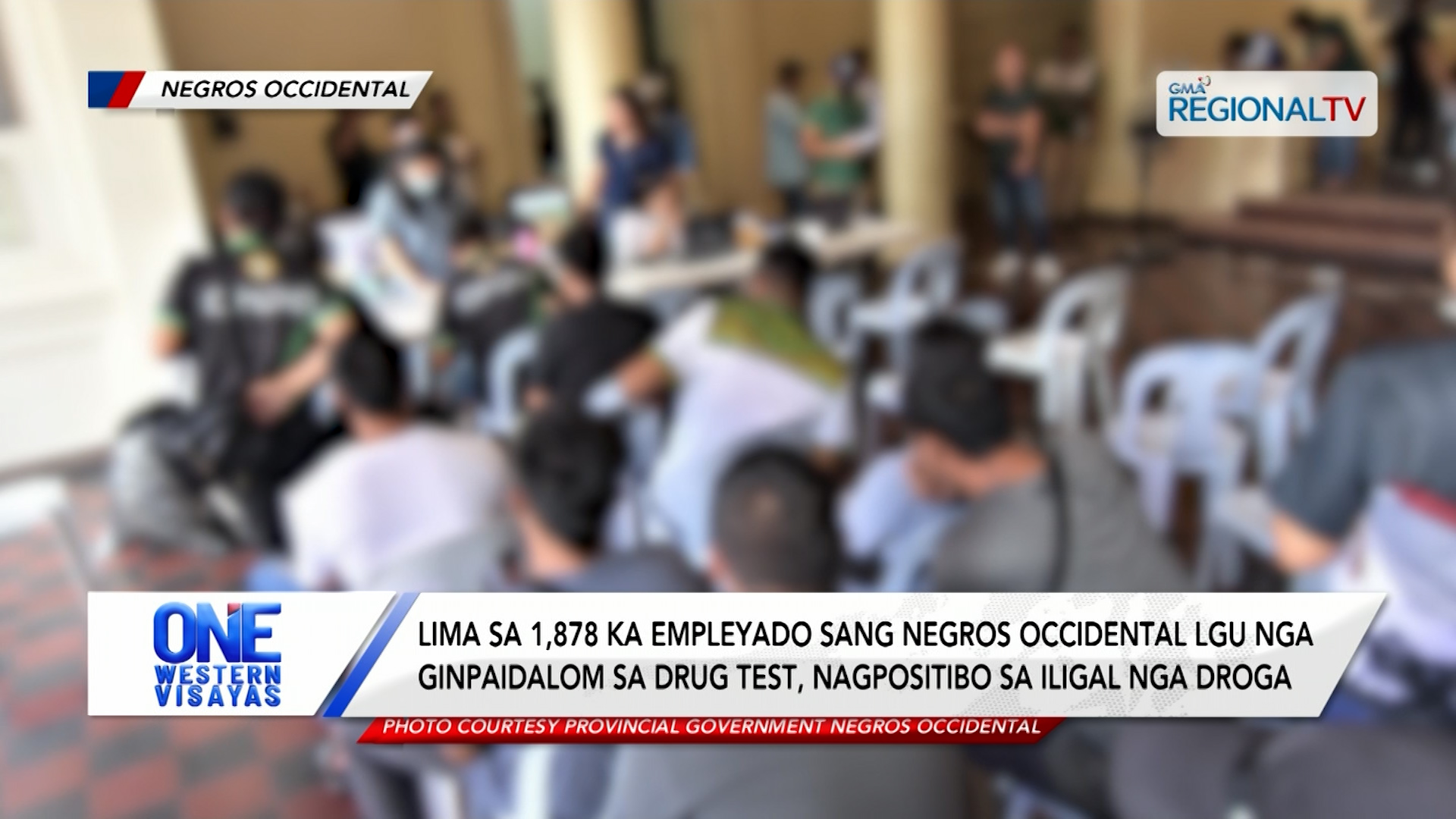Lima sa 1,878 ka Empleyado sang Negros Occidental LGU, Nagpositibo sa Drug Test