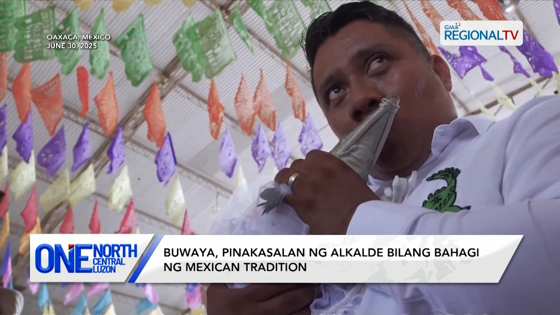 Buwaya, pinakasalan ng alkalde bilang bahagi ng Mexican tradition