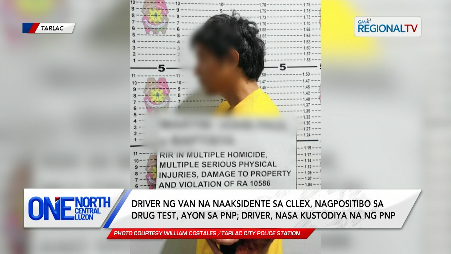 Driver ng van na naaksidente sa CLLEX, nagpositibo sa drug test | One North Central Luzon