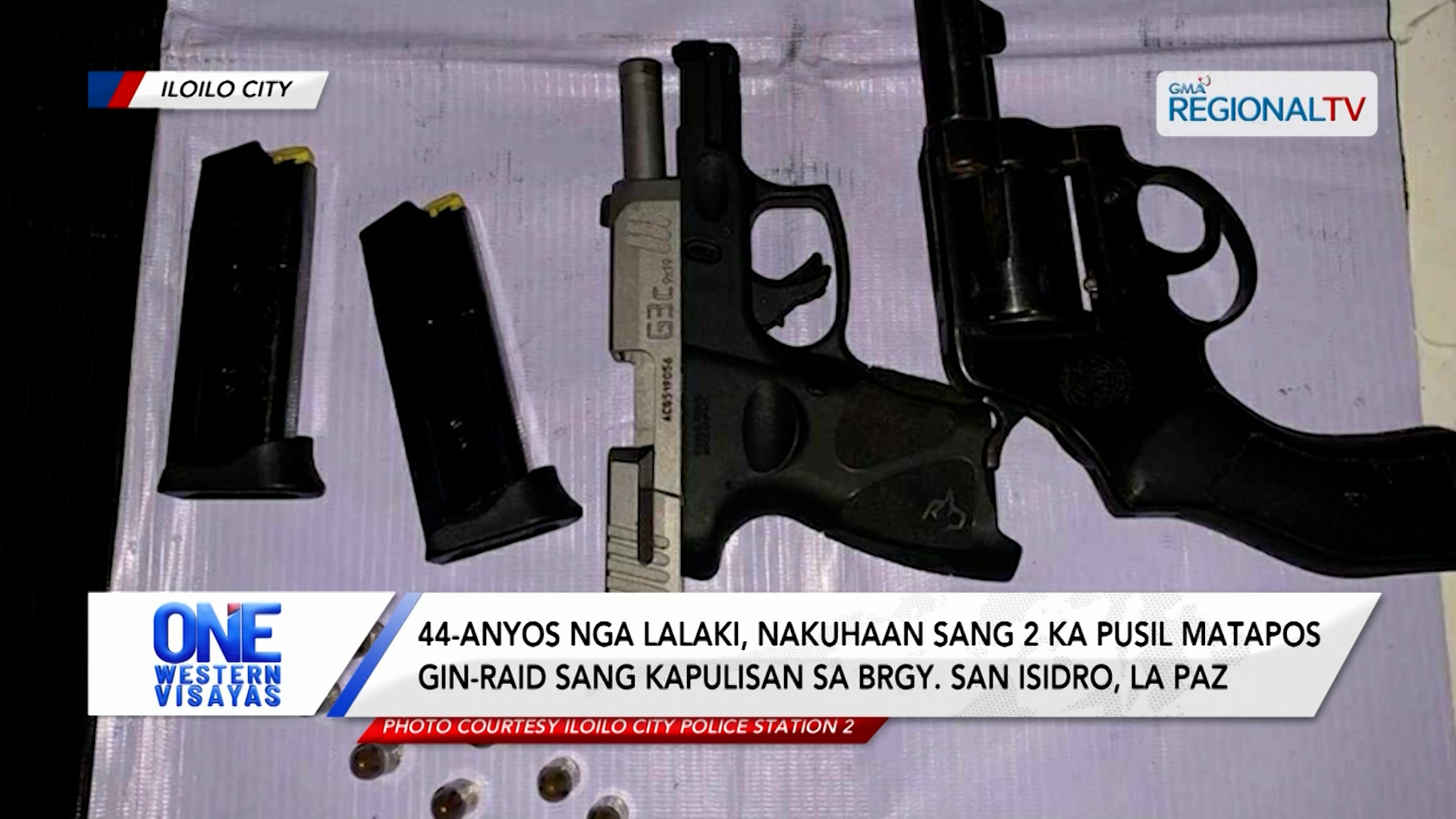 Lalaki, nakuhaan sang 2 ka pusil matapos gin-raid sang kapulisan sa La Paz | One Western Visayas