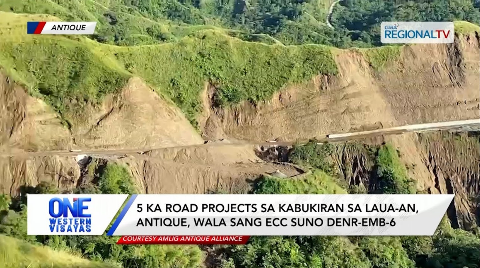 5 road projects sa kabukiran sa Laua-an, Antique, wala sang ECC suno DENR-EMB-6| One Western Visayas