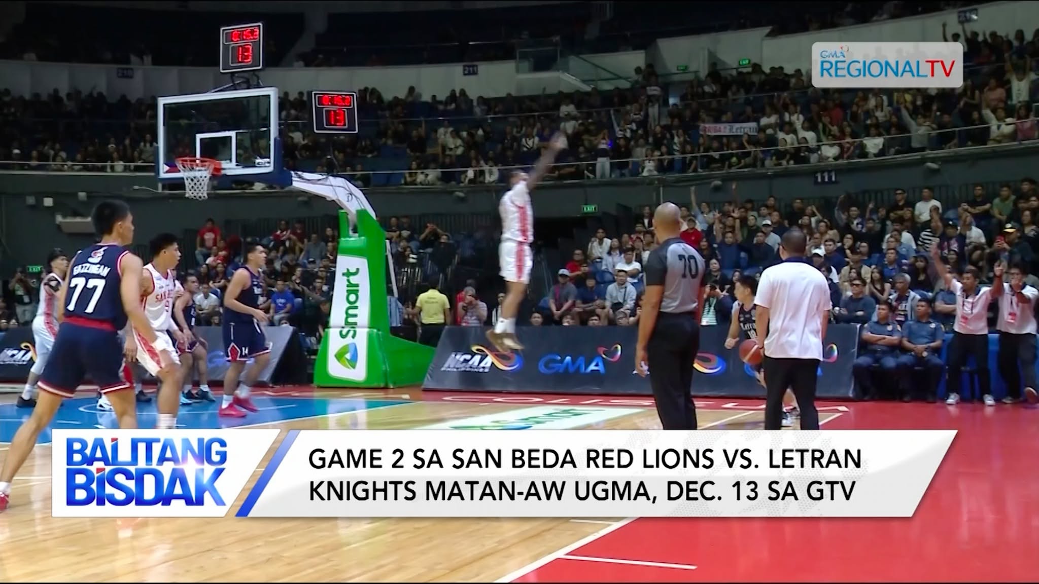 Game 2 sa San Beda Red Lions Batok Letran Nights, Matan-aw Ugma | Balitang Bisdak