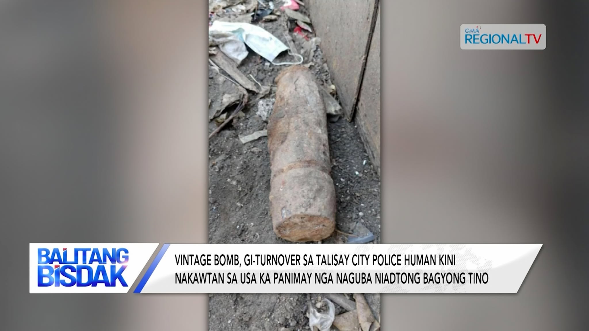 Vintage Bomb, Gi-turnover na ngadto sa Talisay City Police | Balitang Bisdak