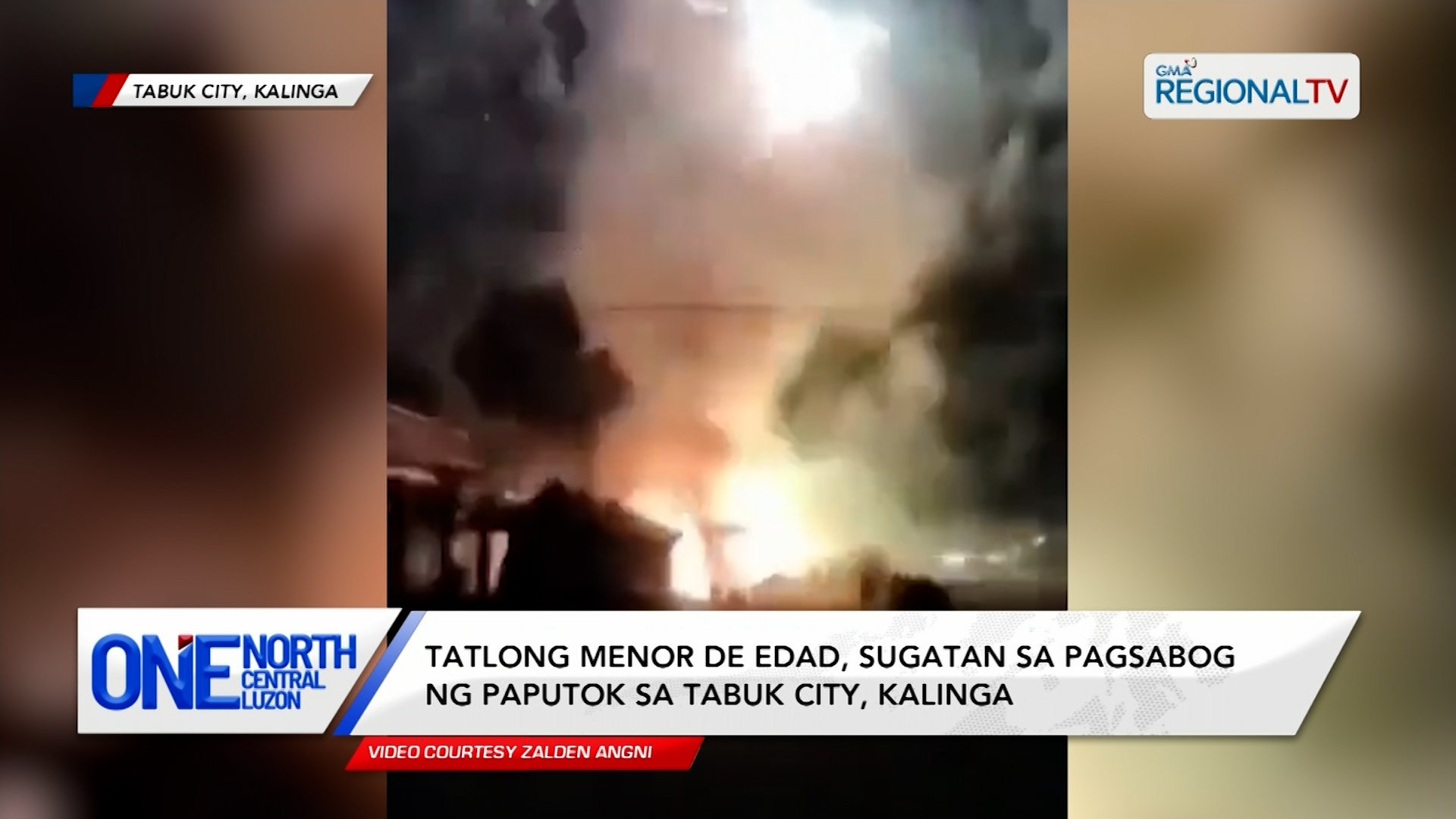 Tatlong menor de edad, sugatan sa pagsabog ng paputok sa Tabuk City | One North Central Luzon