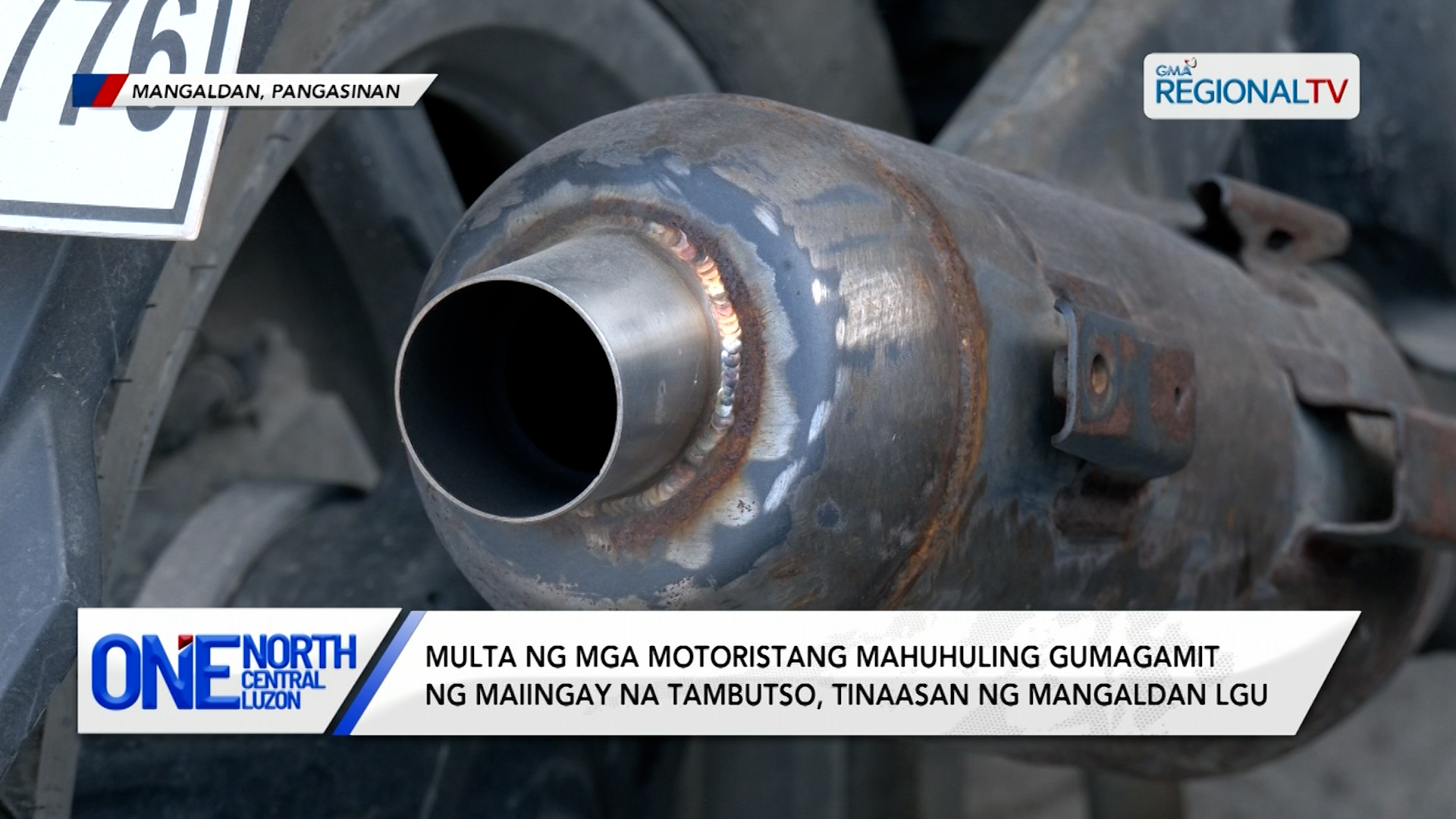 Multa sa mahuhuling gumagamit ng maiingay na tambutso, tinaasan | One North Central Luzon