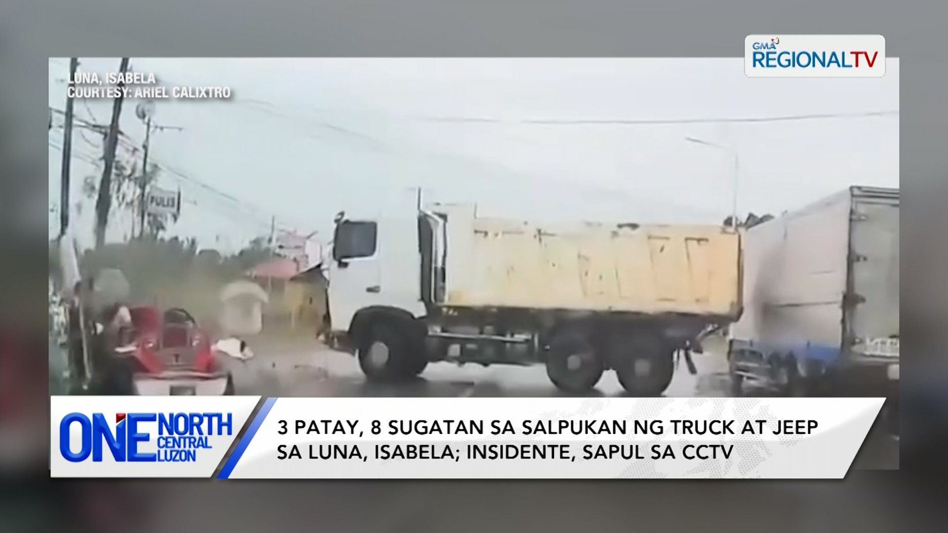 3 patay, 8 sugatan sa salpukan ng truck at jeep sa Luna, Isabela | One North Central Luzon