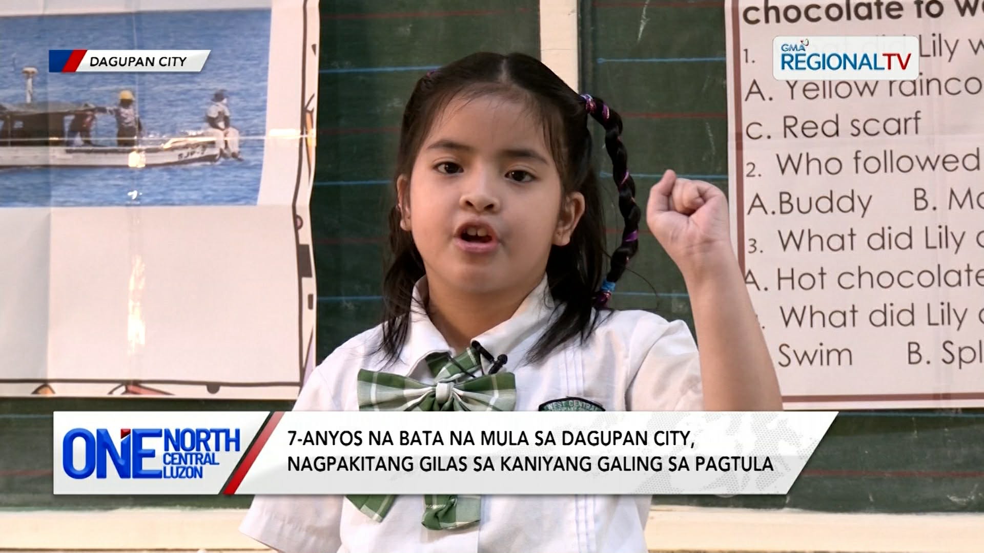 7-anyos na bata sa Dagupan City, nagpakitang gilas sa galing sa pagtula | One North Central Luzon