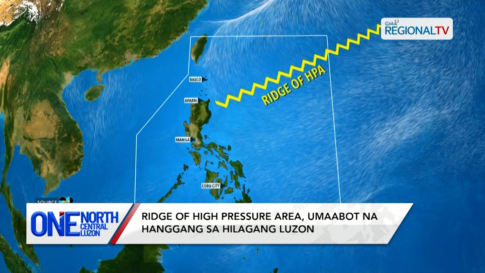 Ridge ng high pressure area, umaabot na sa Hilagang Luzon | One North Central Luzon