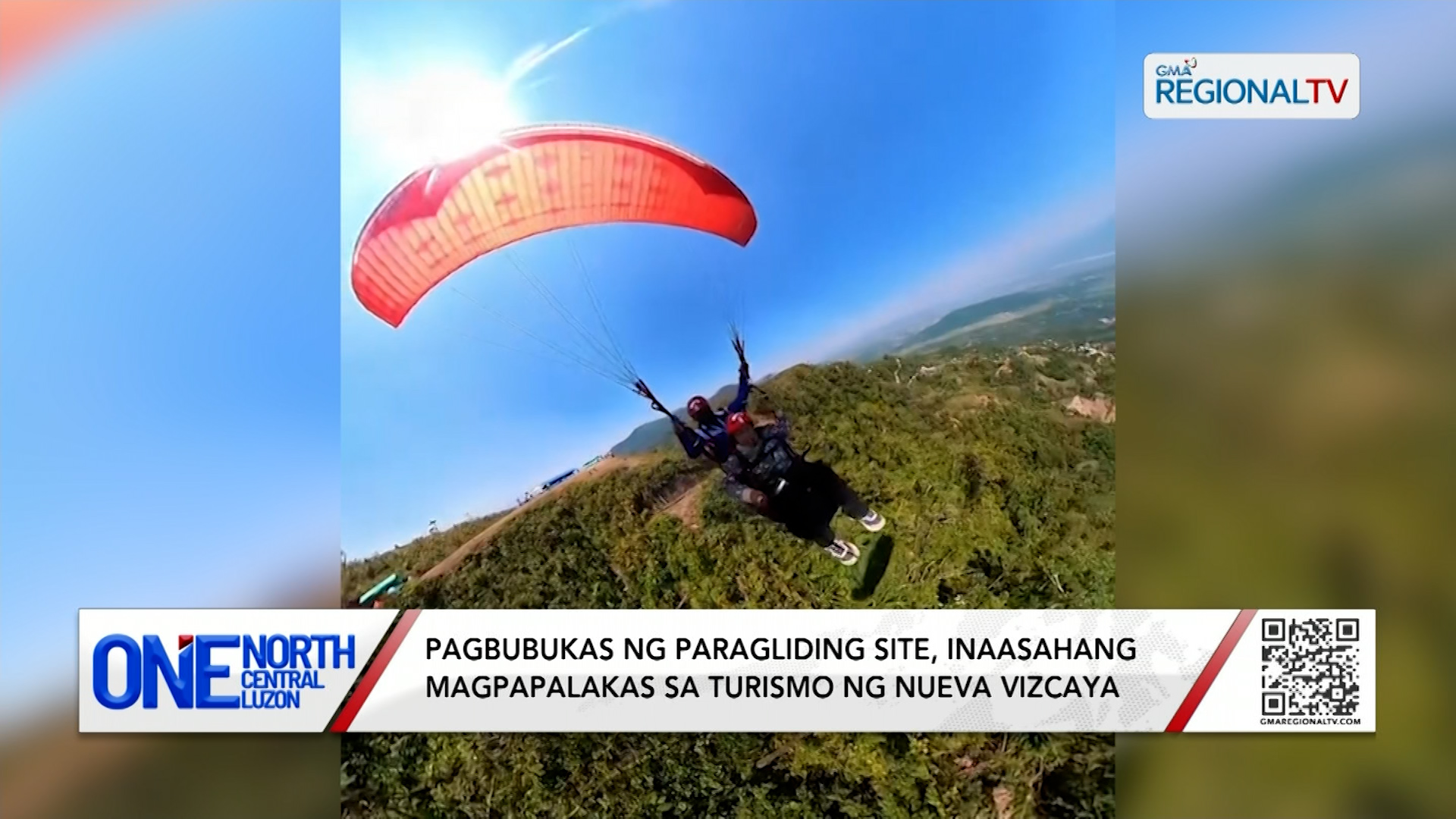 Paragliding site, inaasahang magpapalakas sa turismo ng Nueva Vizcaya | One North Central Luzon