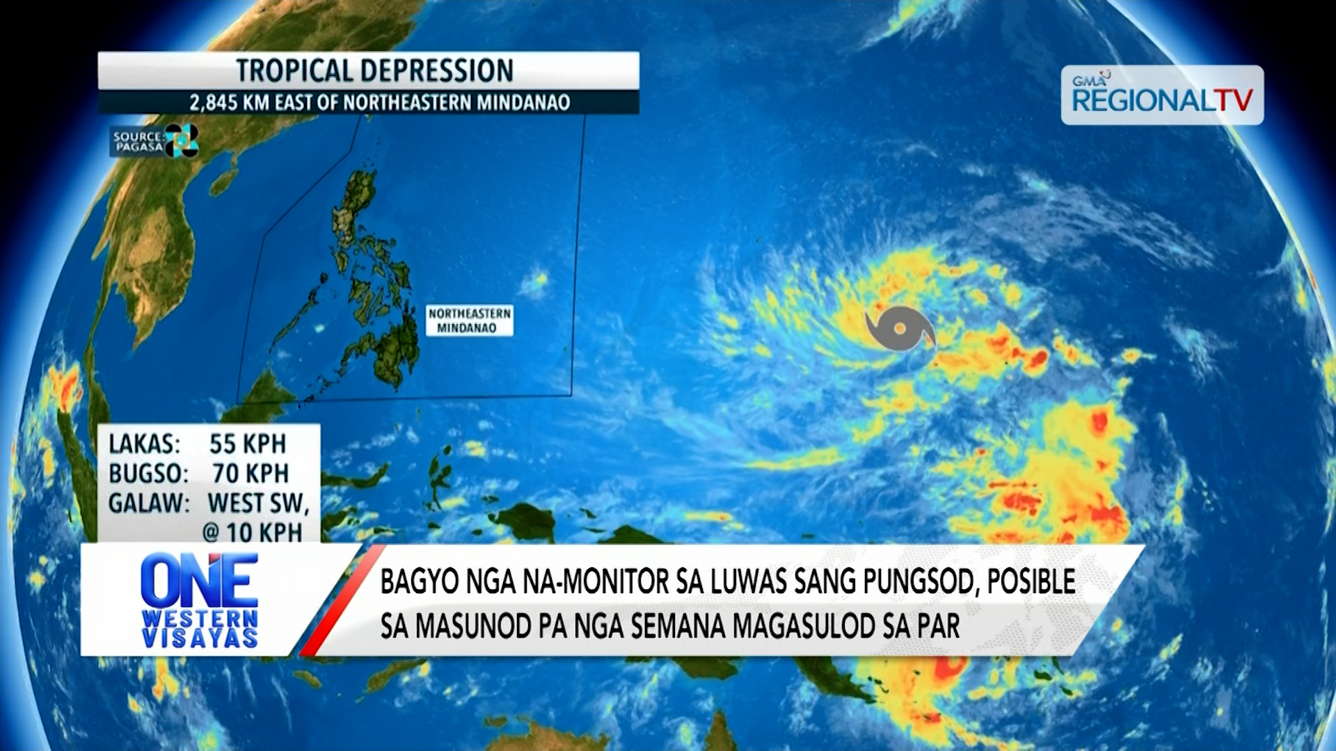 Bagyo gina-monitor sa luwas sang pungsod, posible indi pa magsulod sa PAR | One Western Visayas
