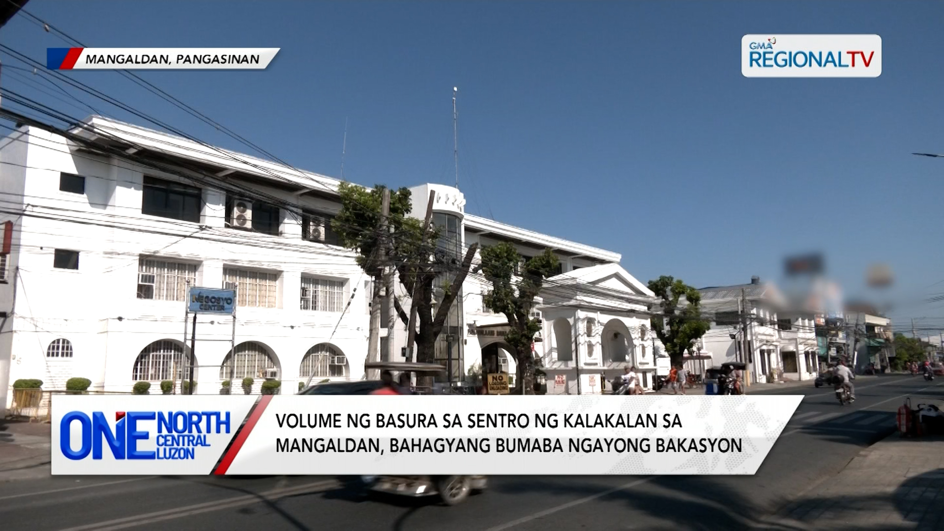 Volume ng basura sa sentro ng kalakalan sa Mangaldan, bahagyang bumaba  | One North Central Luzon