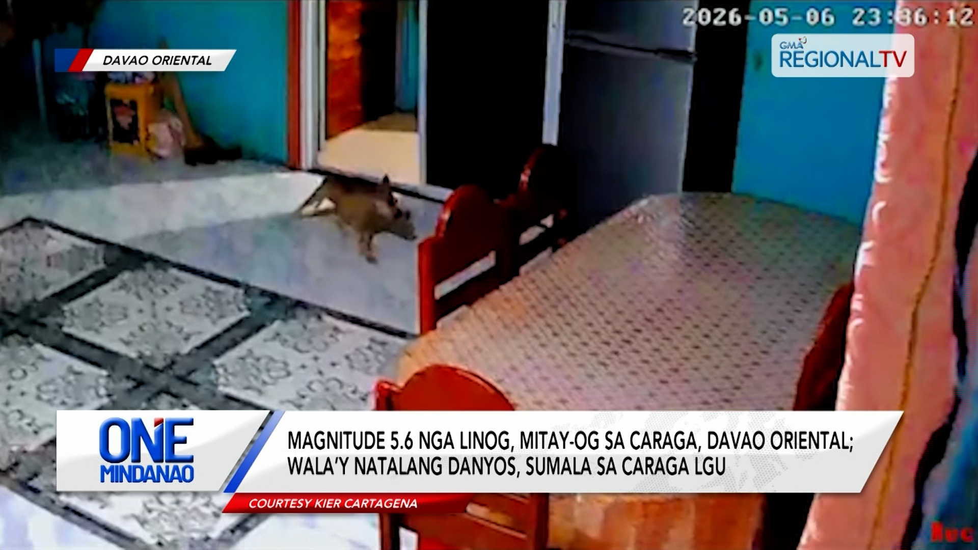 Magnitude 5.6 nga linog, mitay-og sa Caraga, Davao Oriental I One Mindanao
