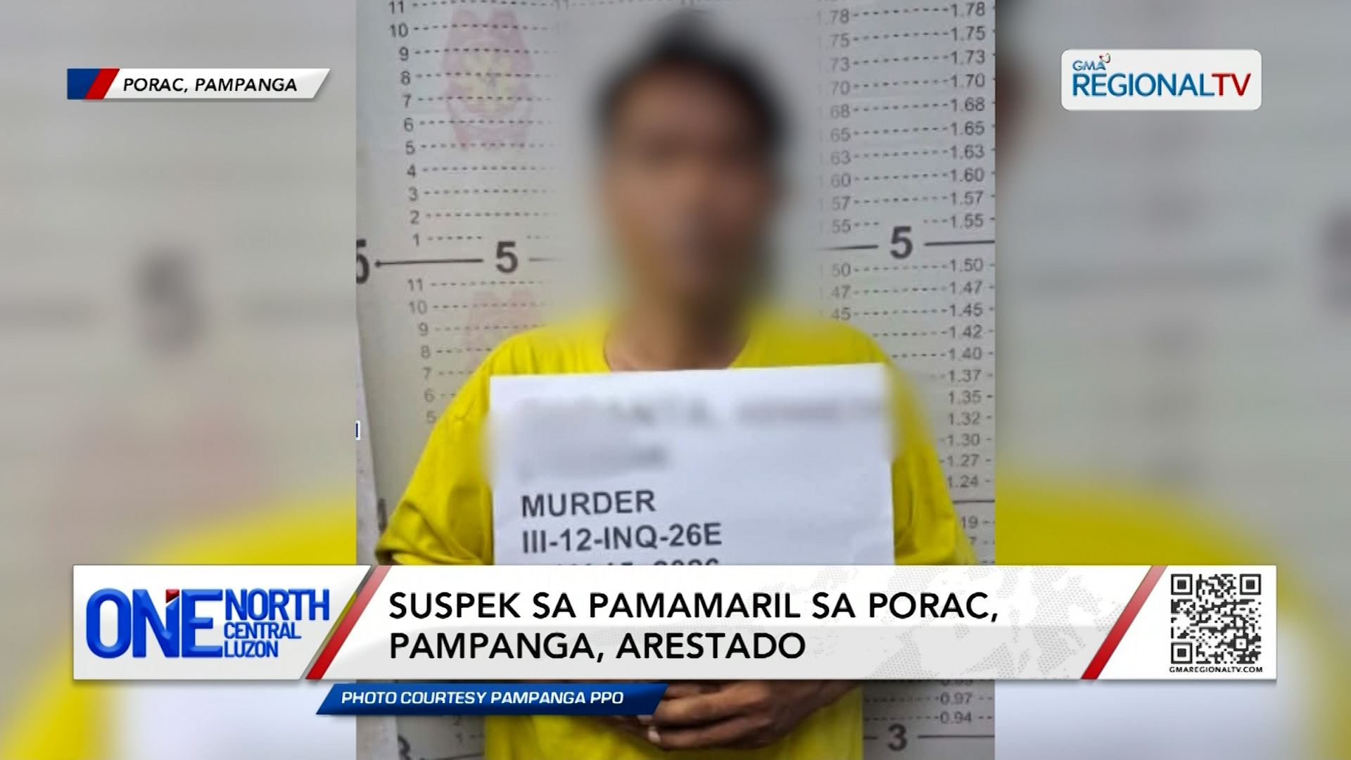 Suspek sa pamamaril sa Porac, Pampanga, arestado | One North Central Luzon