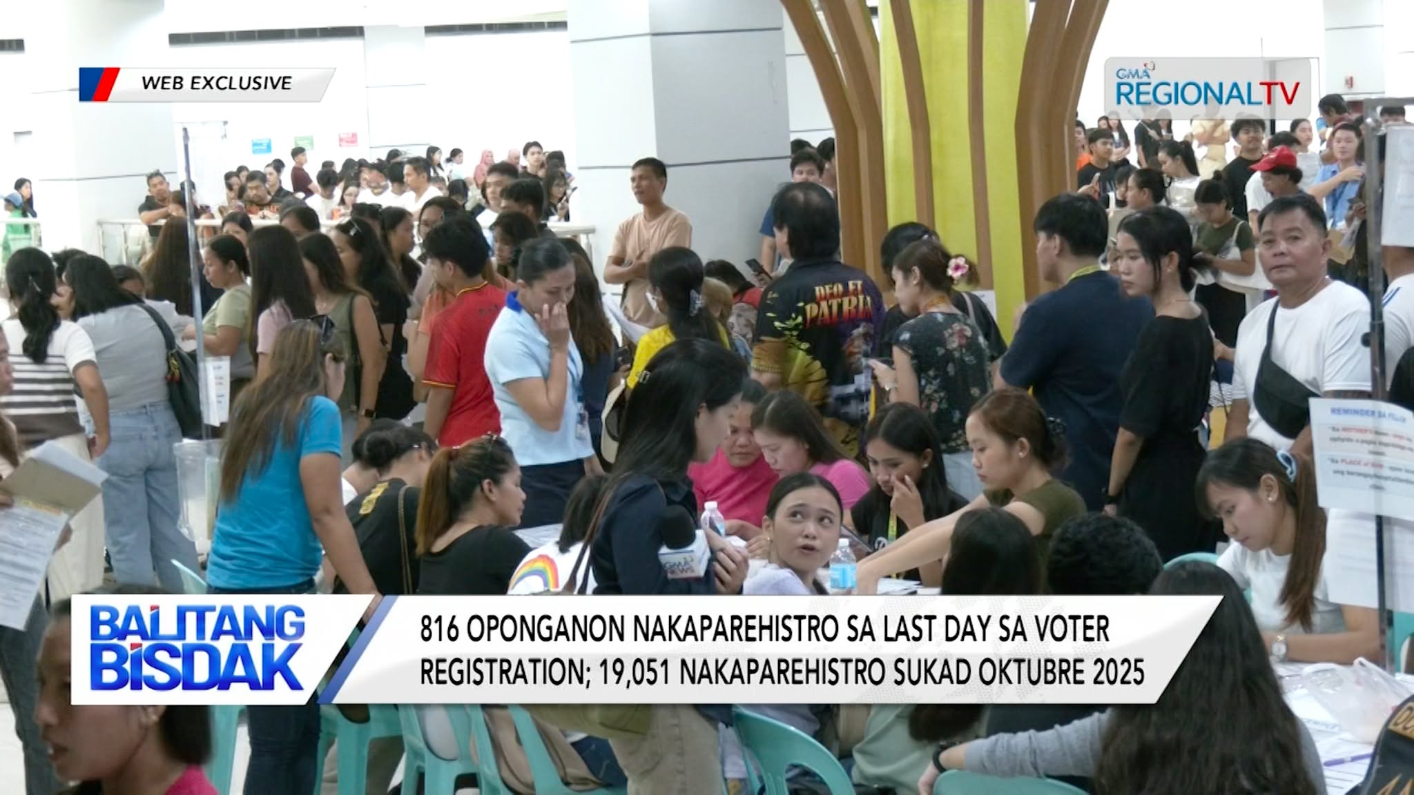 816 Oponganon, Nakaparehistro sa Last Day sa Voter Registration | Balitang Bisdak