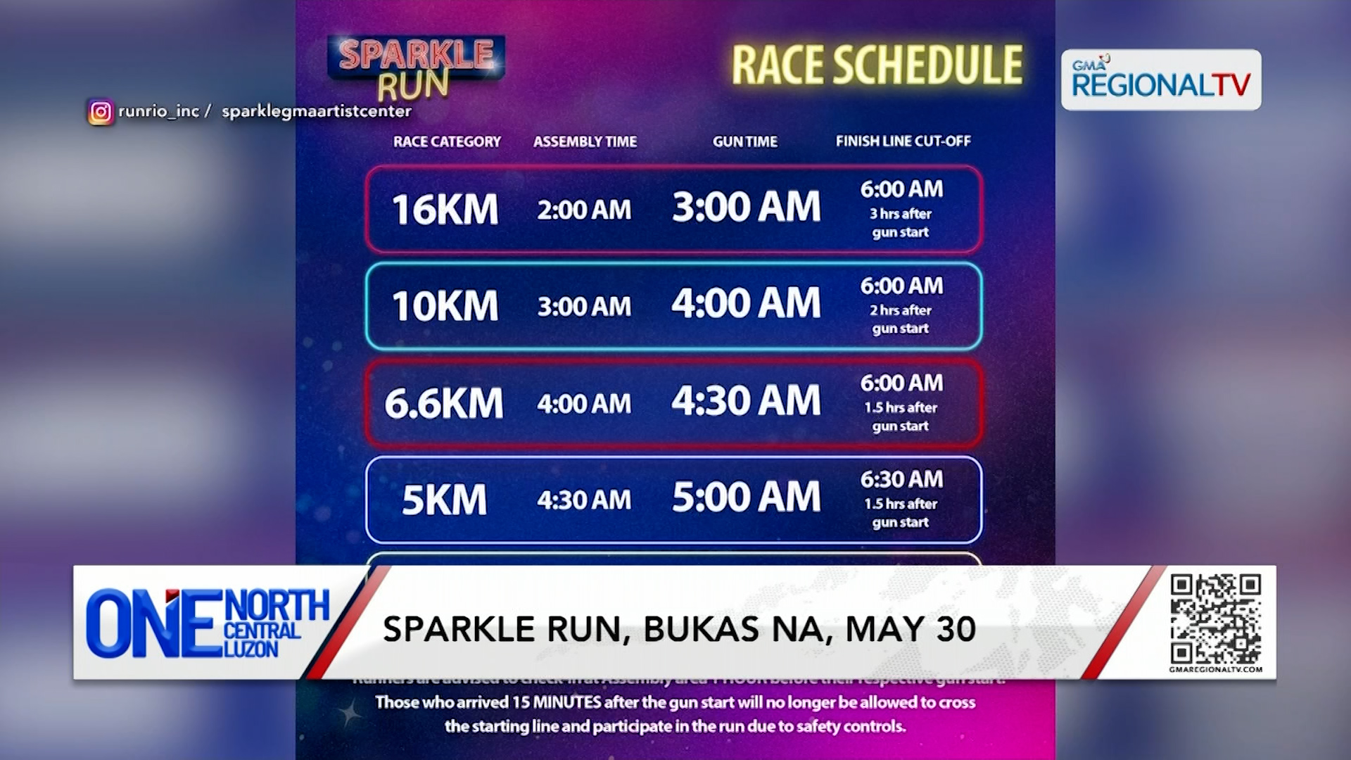 Sparkle Run, bukas na, May 30 | One North Central Luzon