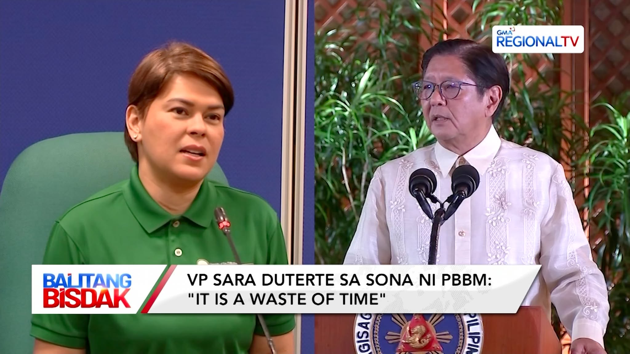 VP Sara Duterte Nireak sa SONA ni PBBM | Balitang Bisdak
