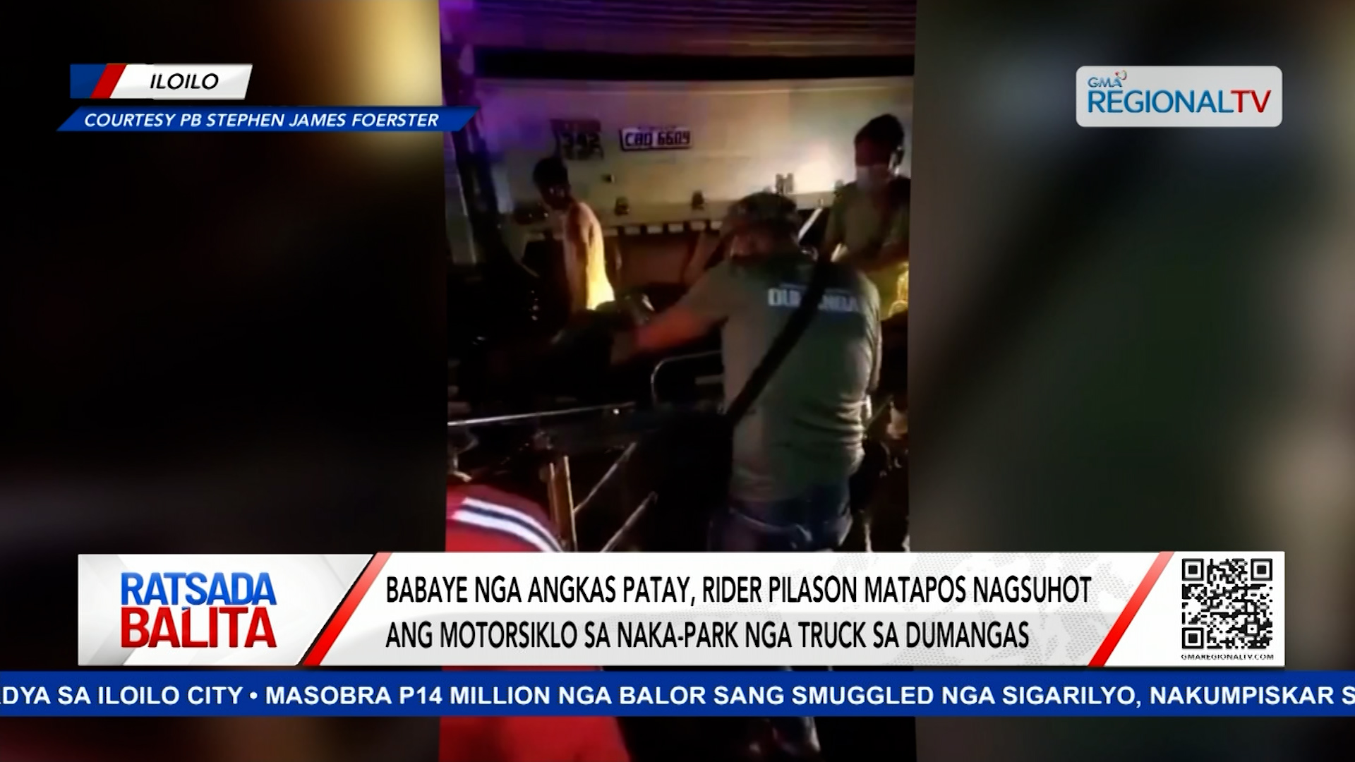 Angkas patay, rider pilason matapos nagsuhot ang motorsiklo sa naka-park nga truck | Ratsada Balita