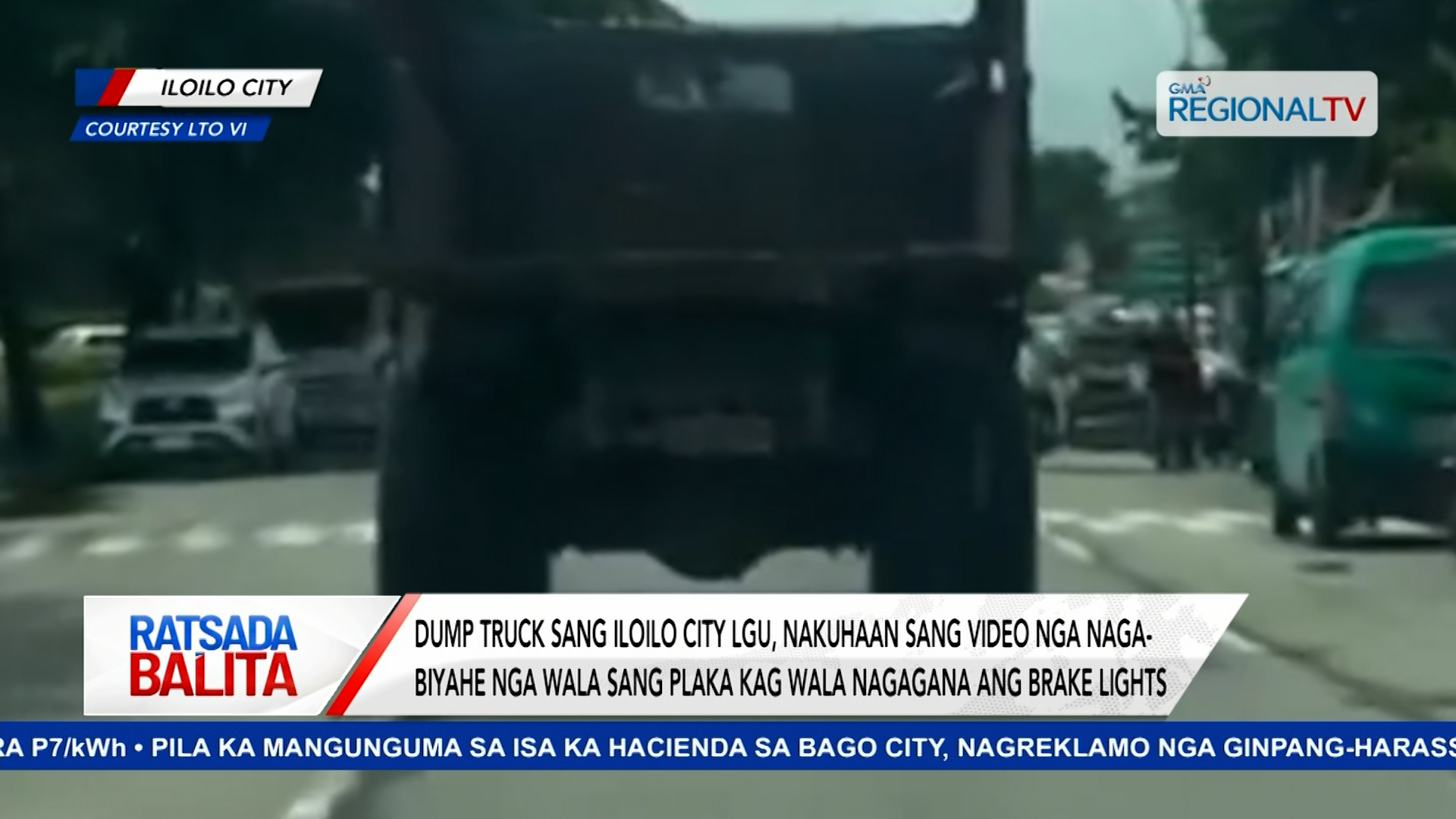 Dump truck sang Iloilo City LGU, nakuhaan sang video nga wala sang plaka | Ratsada Balita