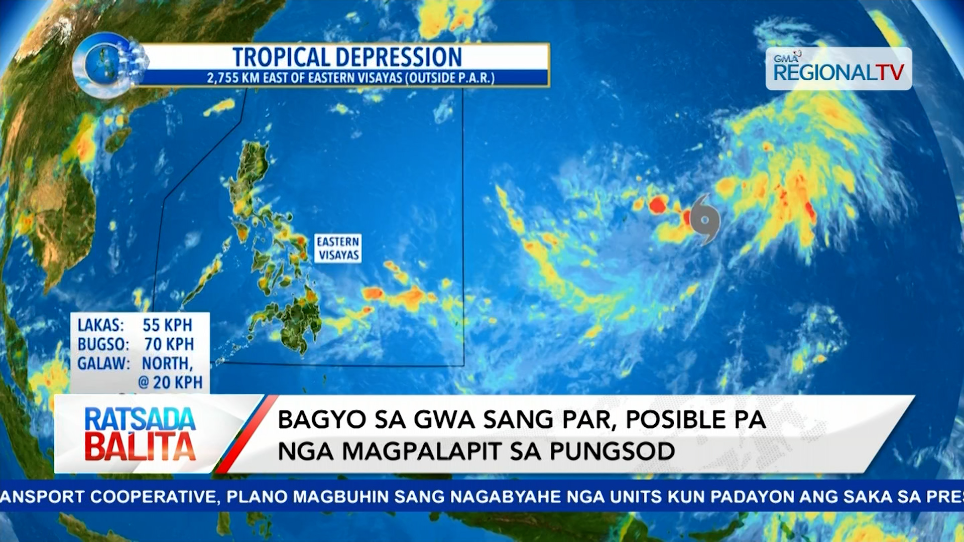 Bagyo sa gwa sang PAR, posible pa nga magpalapit sa pungsod | Ratsada Balita