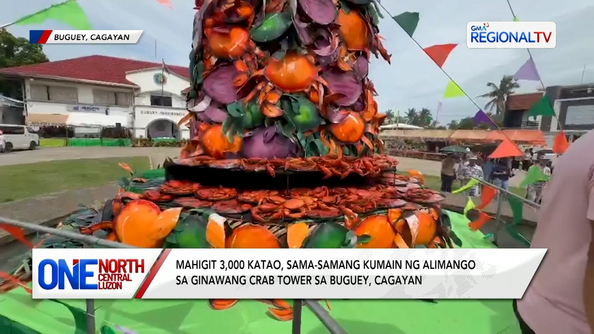 Mahigit 3,000 katao, sama-samang kumain ng alimango sa Buguey, Cagayan | One North Central Luzon