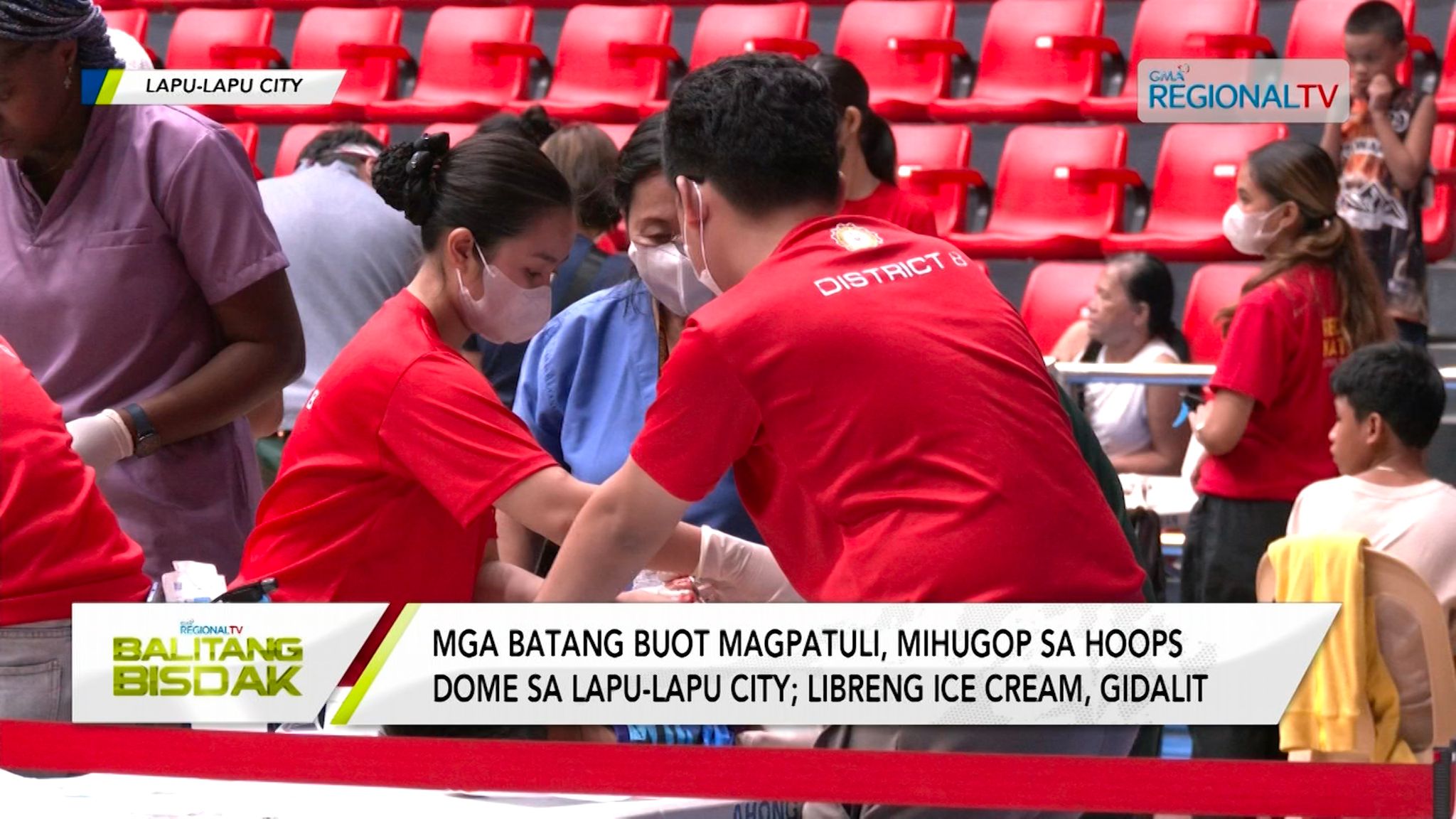 Mga Bata nga buot Magpatuli, Mihugop sa Hoops Dome sa Lapu-Lapu City