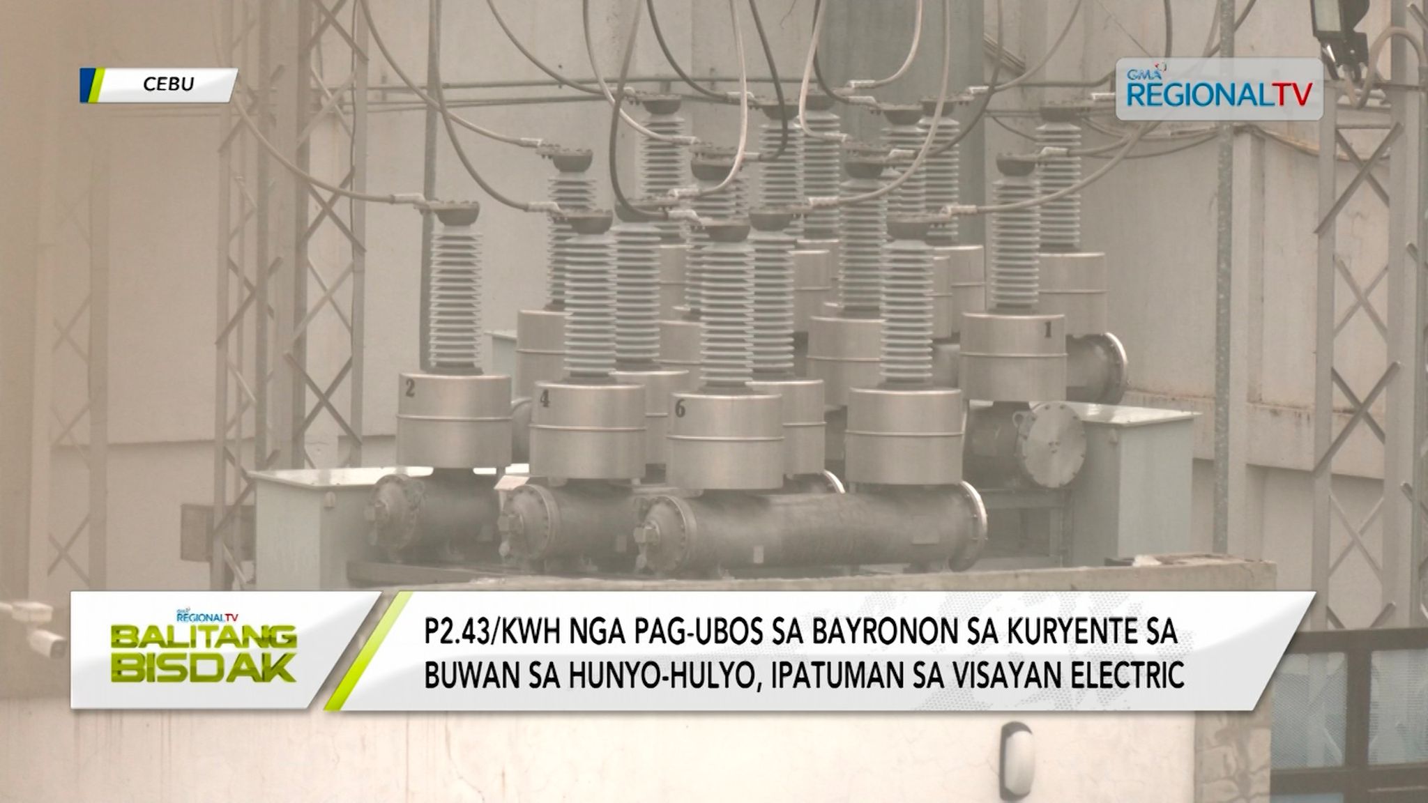 Bayranan sa kuryente sa Visayan Electric, moubos karong Hunyo-Hulyo