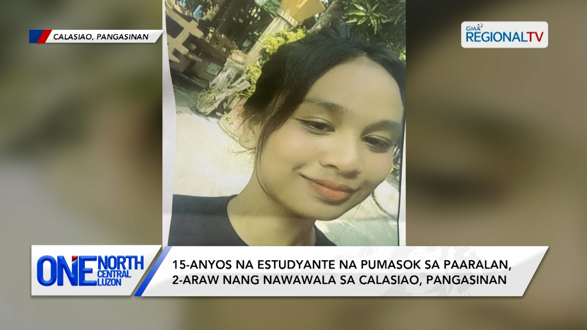15-anyos na estudyante, 2-araw nang nawawala sa Calasiao, Pangasinan