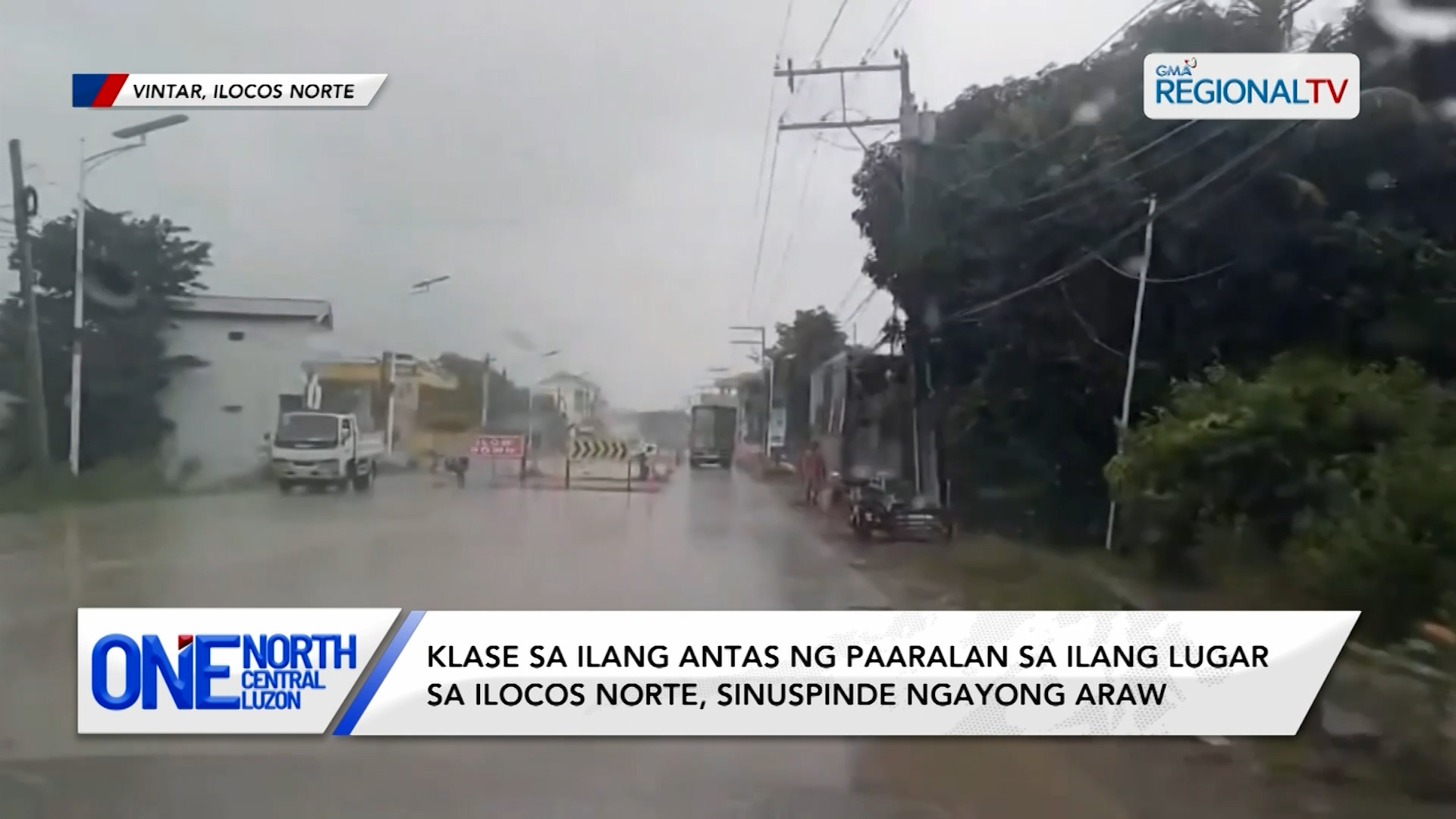 Klase sa ilang antas ng paaralan sa ilang lugar sa Ilocos Norte, sinuspinde