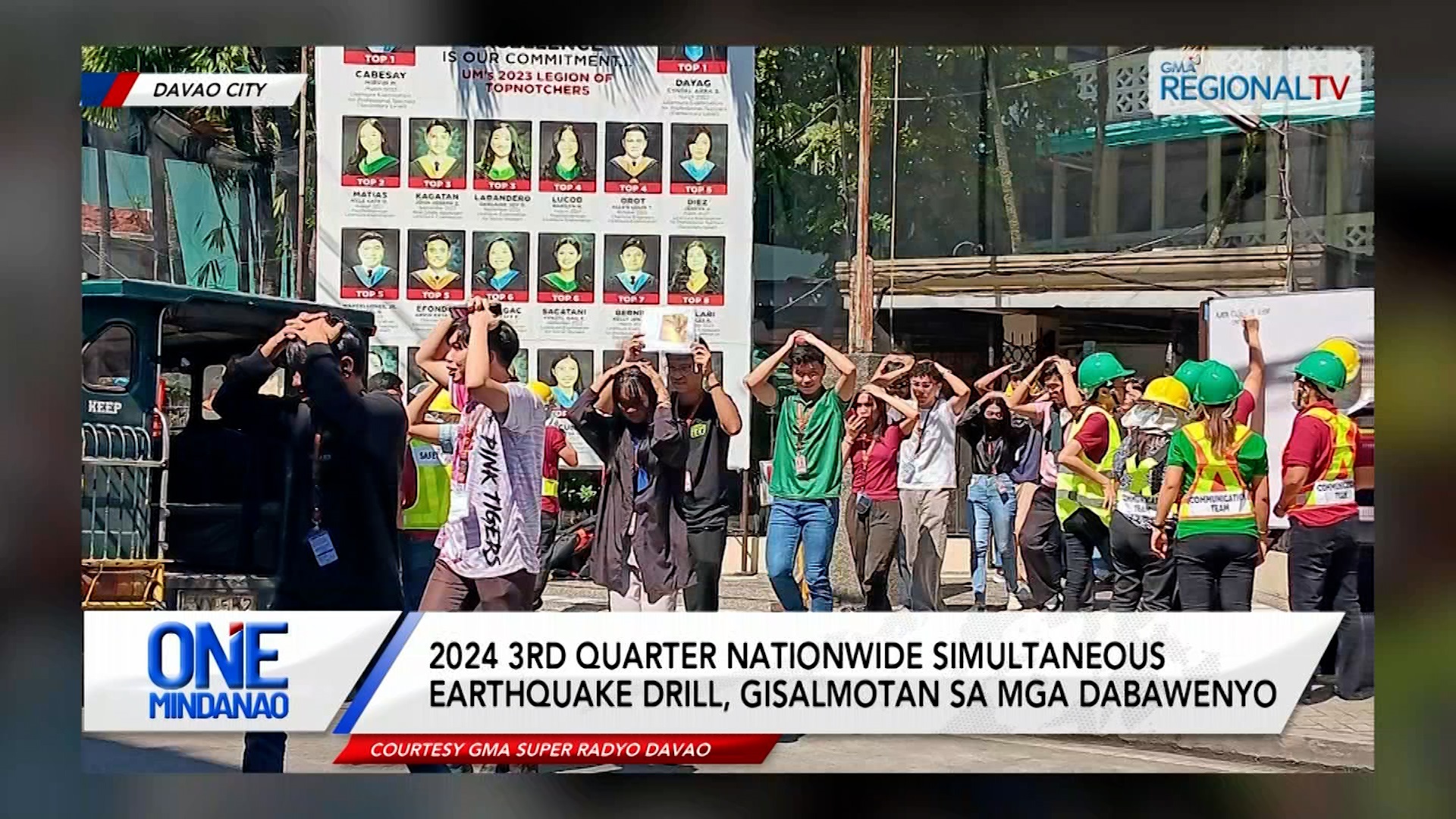 3rd Quarter Earthquake Drill, gisalmotan sa mga Dabawenyo