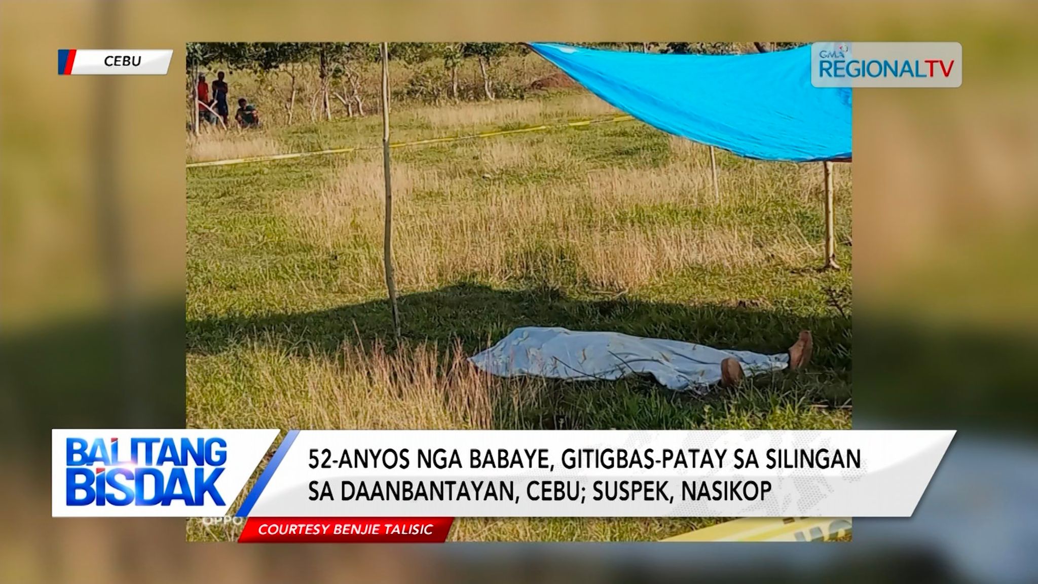 52-anyos nga babaye sa Daanbantayan, Cebu gitigbas-patay sa silingan