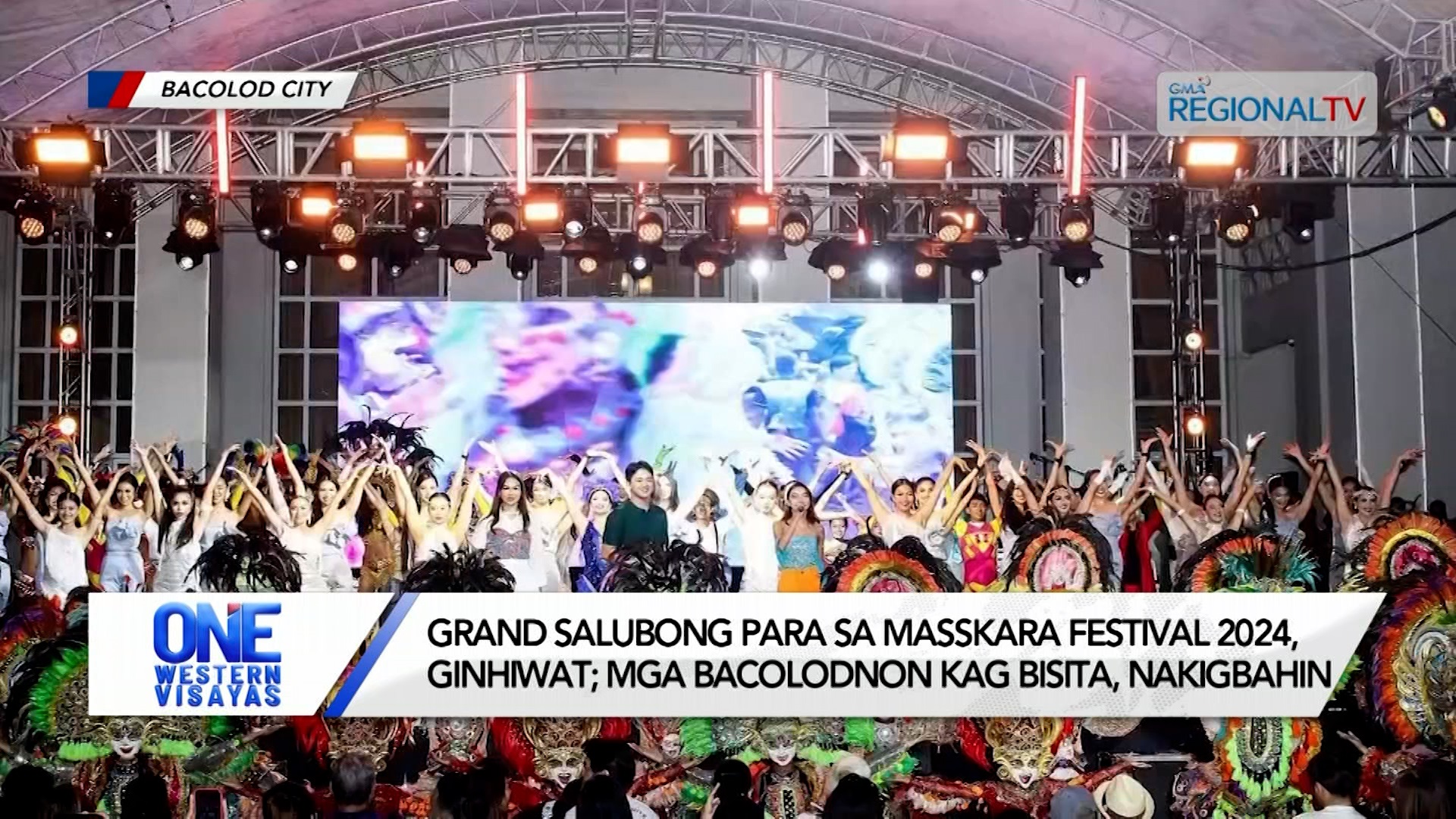 Grand salubong para sa Masskara Festival 2024, ginhiwat