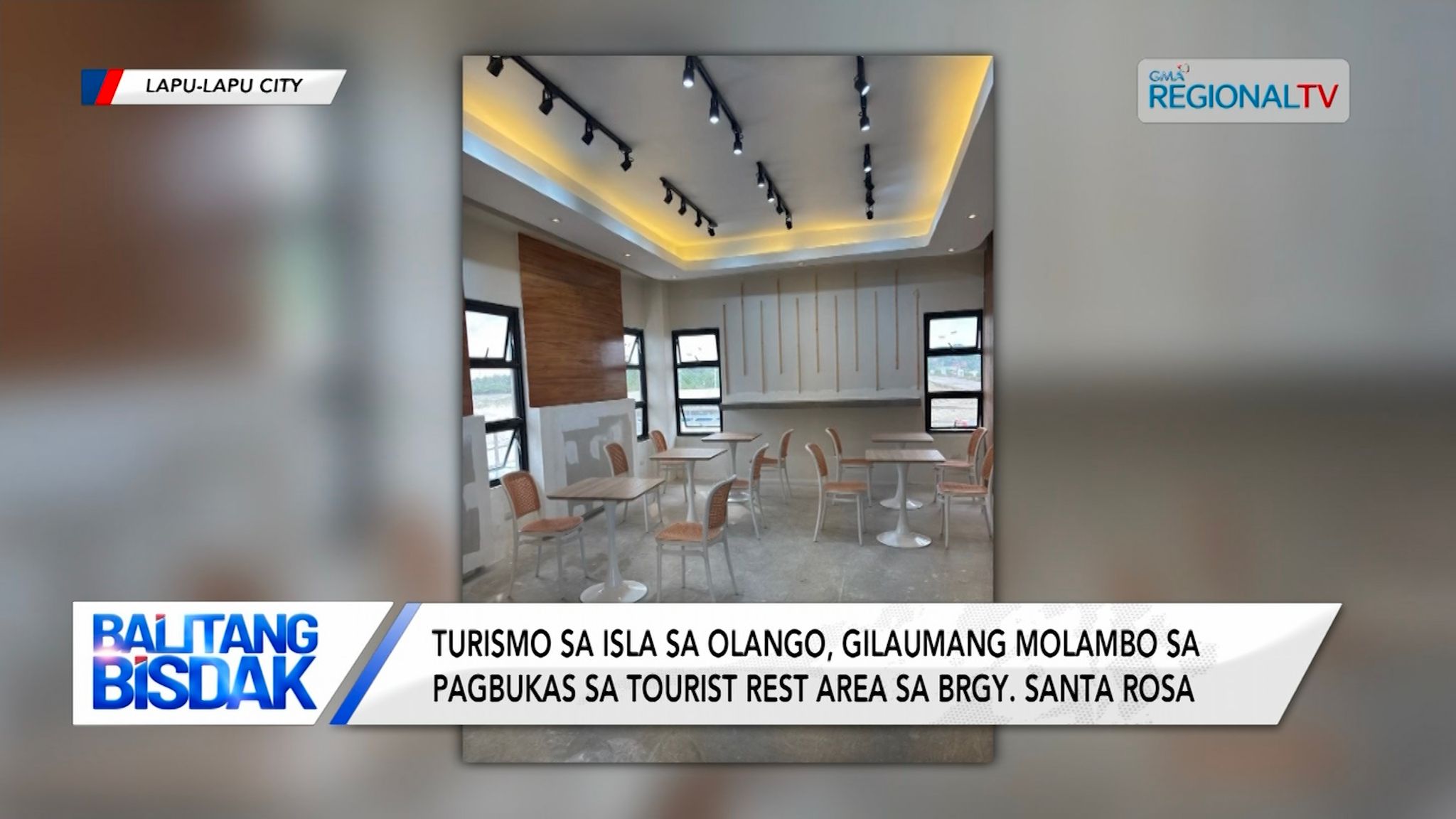 Tourist rest area, gibutang sa Santa Rosa, Olango Island