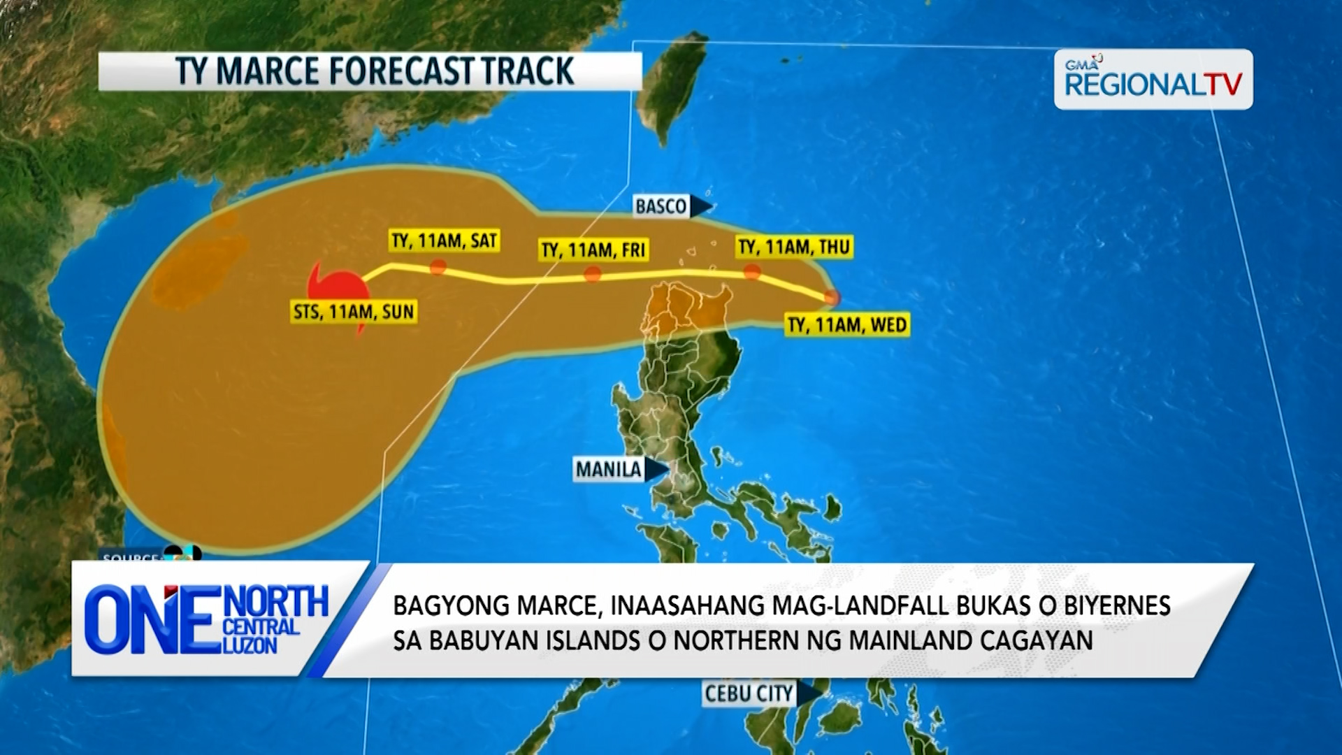 Signal No. 3, nakataas na sa ilang bahagi ng Hilagang Luzon